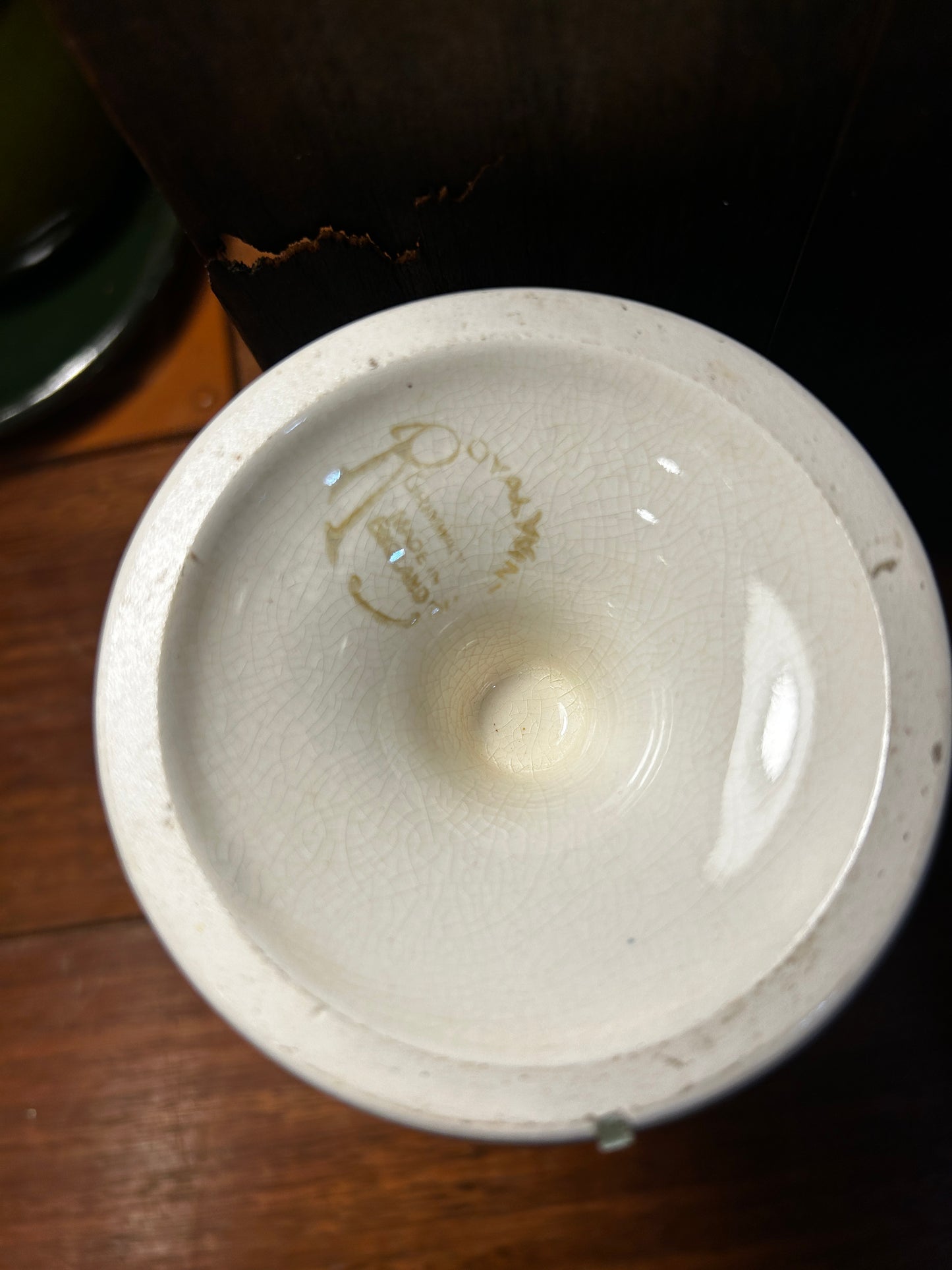 Opalescent Royal English China Goblet