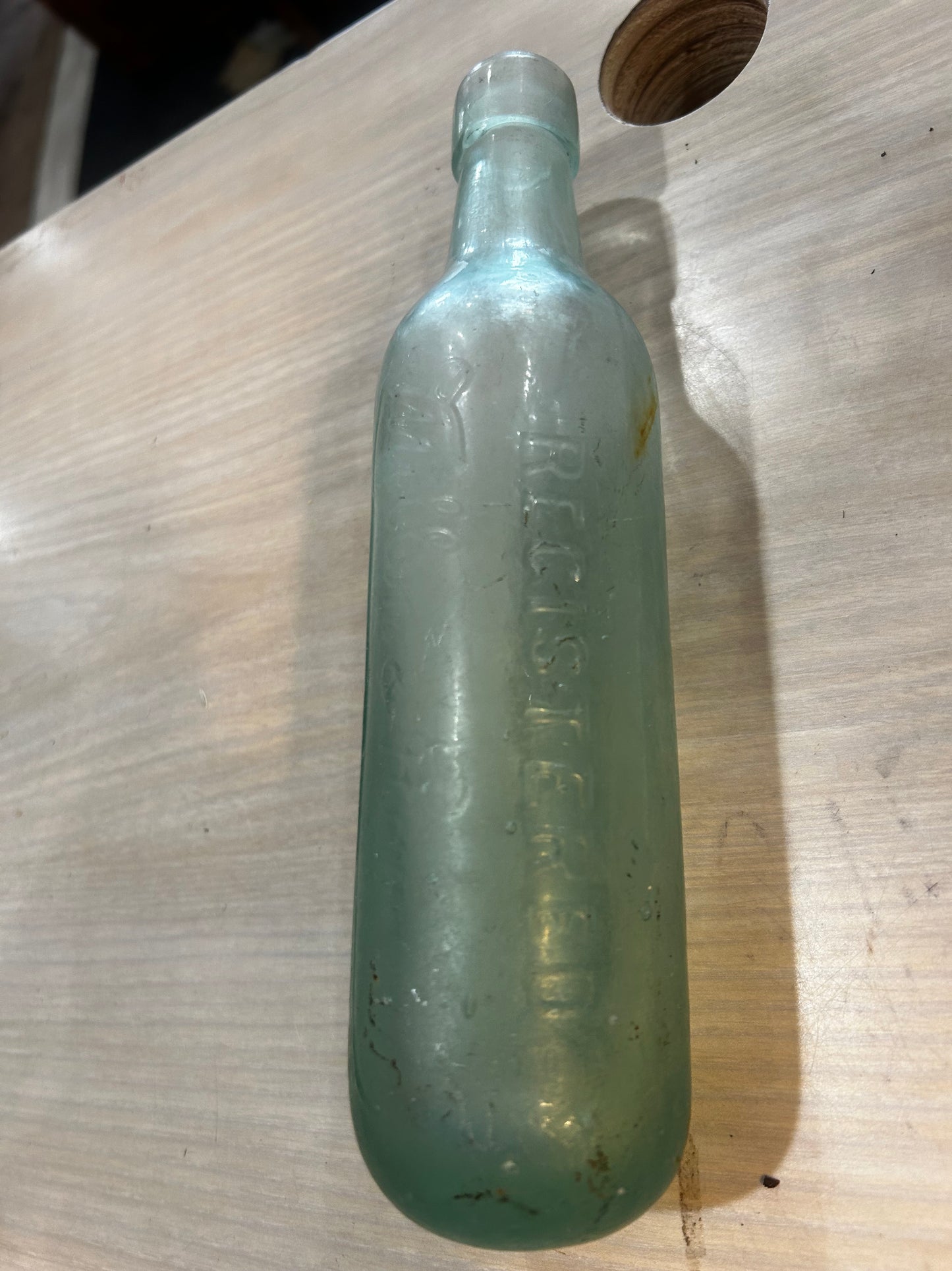 Rooted Sweet Potato Vine in Antique Bottle/ Mattress Spring Stand