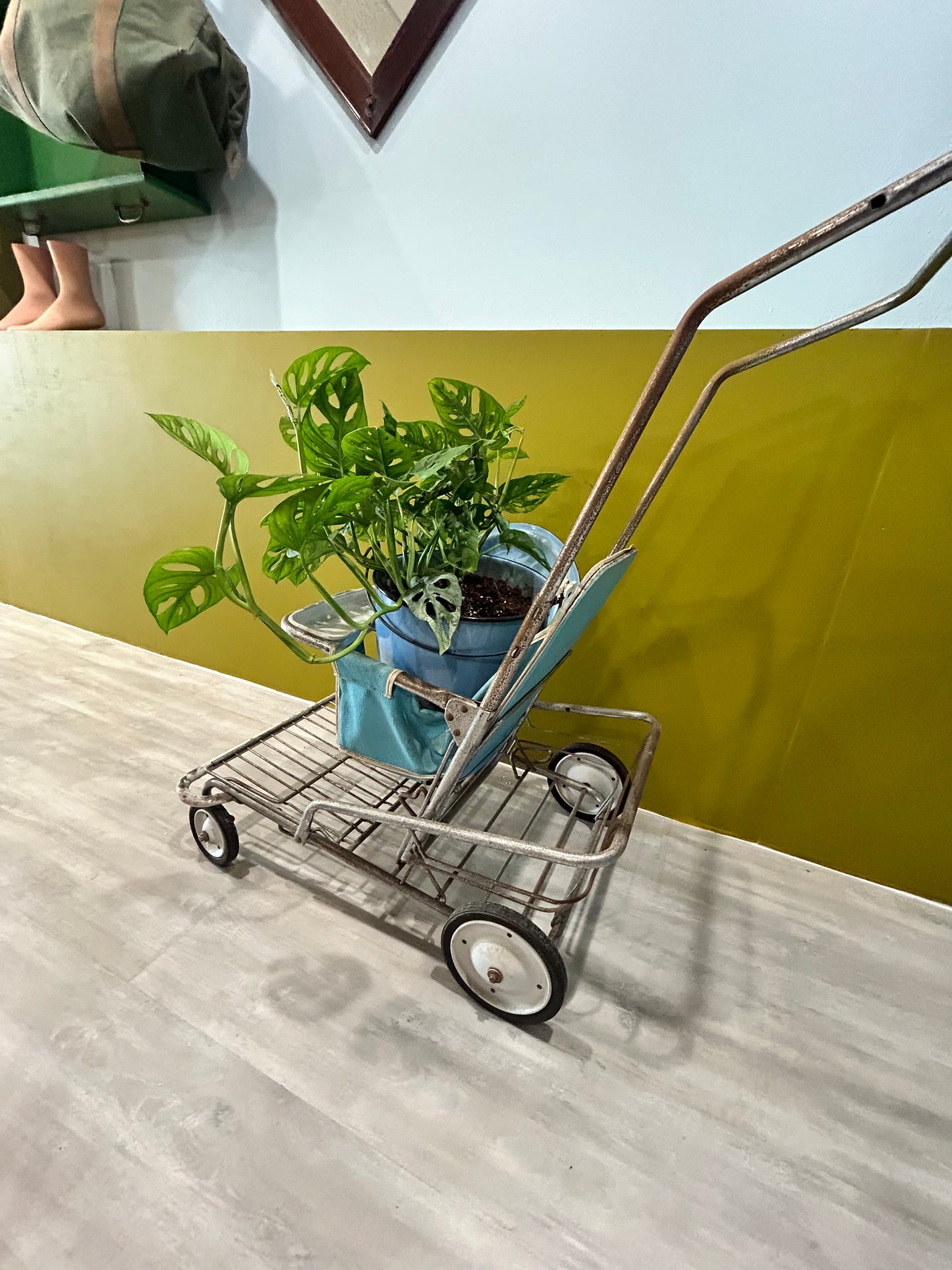 Vintage 1950’s Stroller- Teal Blue Beauty