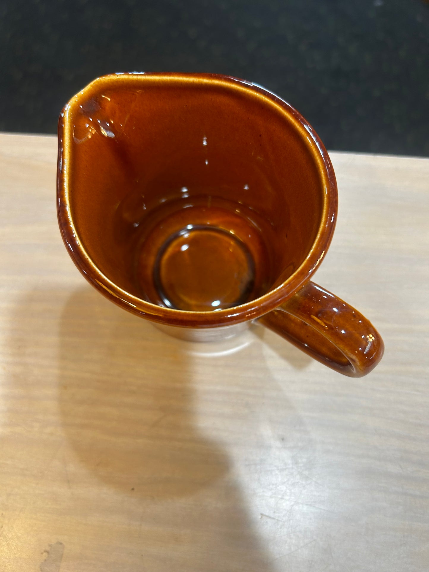 McCoy Small Brown Creamer Pitcher