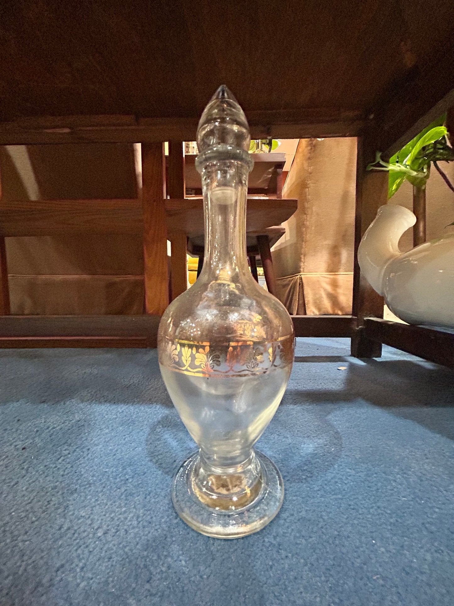 1965 Avon Bath Oil Glass with Stopper
