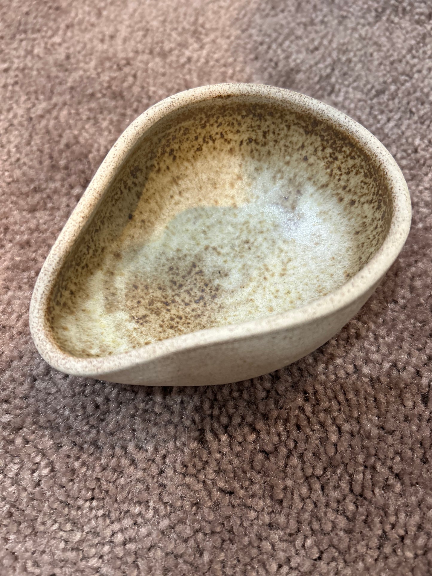 Handmade Soup Fetching Bowl- Potter’s Mark “M”- Tortoise Shell