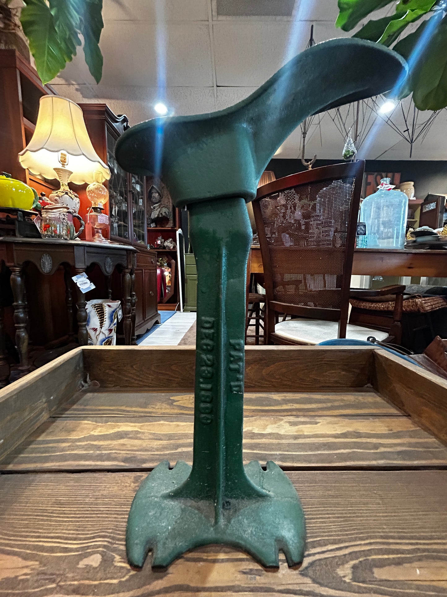 Antique Green Cobbler’s Anvil