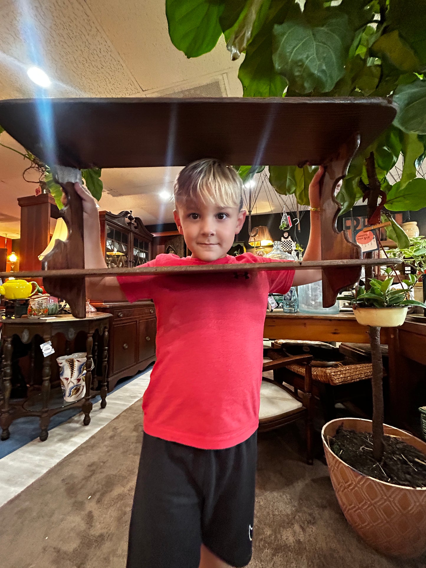 Antique Wooden Wall Shelf