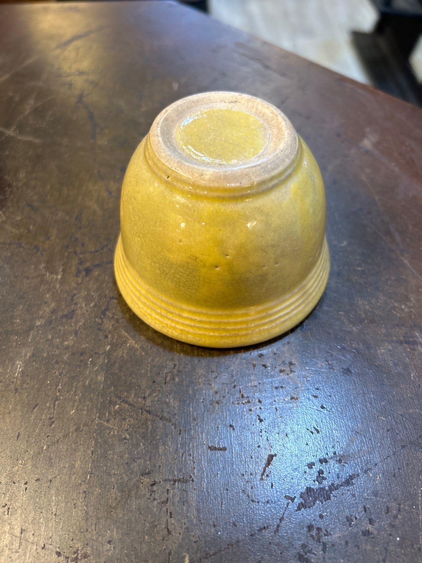 Small Butter Yellow Crock Bowl