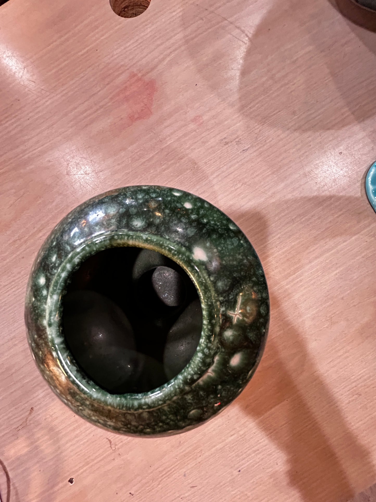 Green MCM White WashGoblet Planter