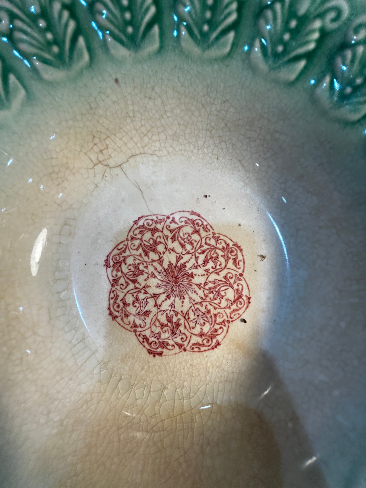 Vintage Ceramic Embossed Bowl