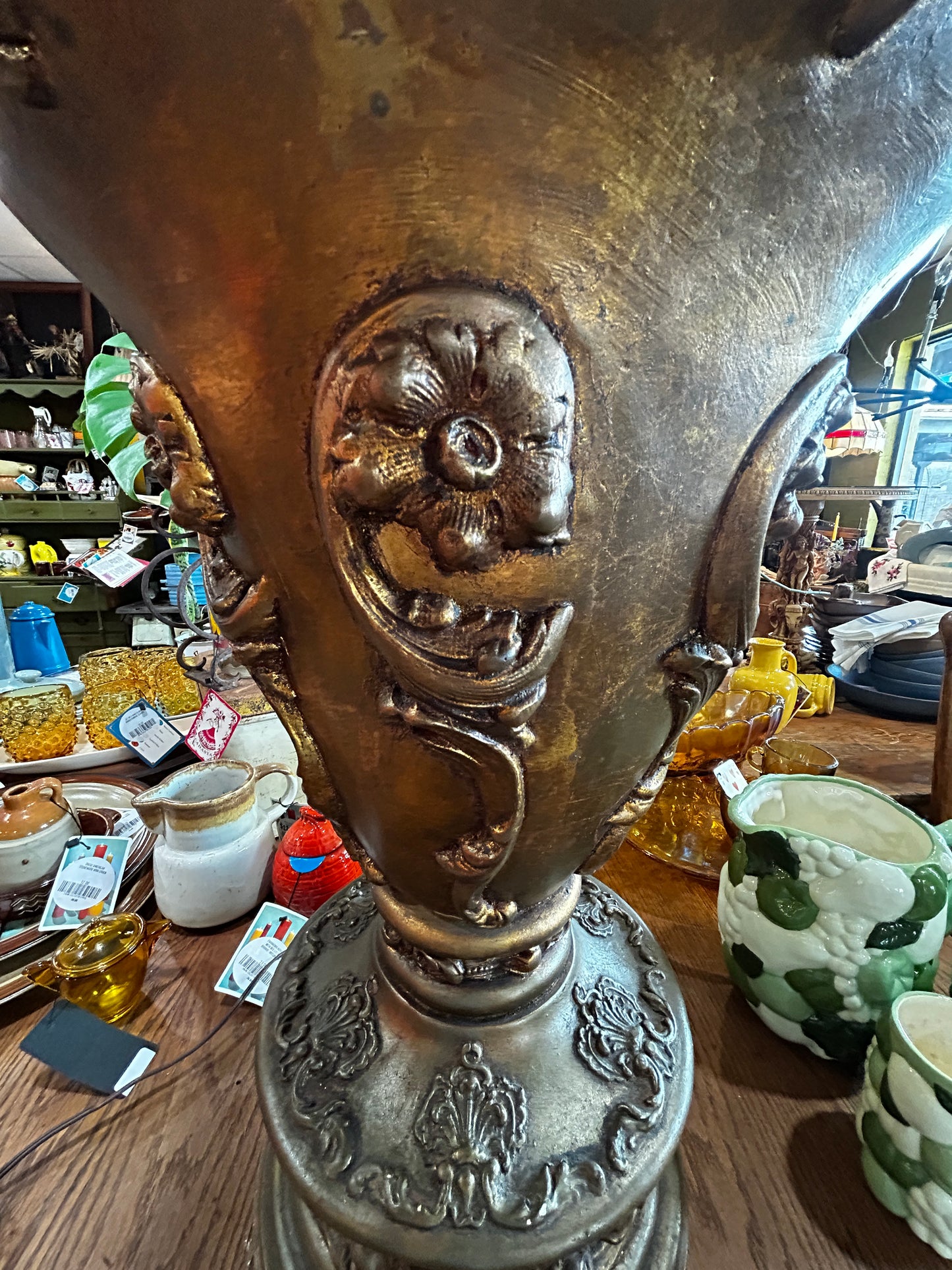 Mid Century Lenard Ceramic Lamp- HUGE