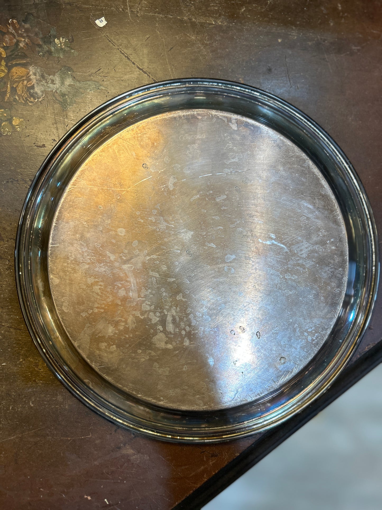 Antique Silver Plated Tray