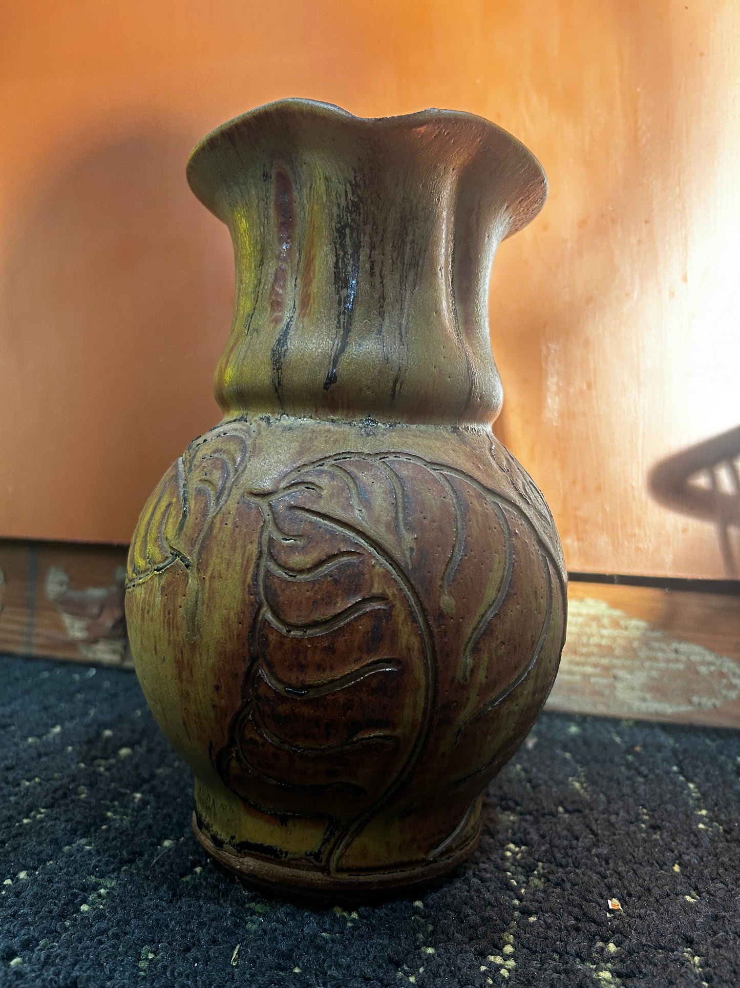 Vintage Americana Pottery Shack Vase/ Pitcher- Signed