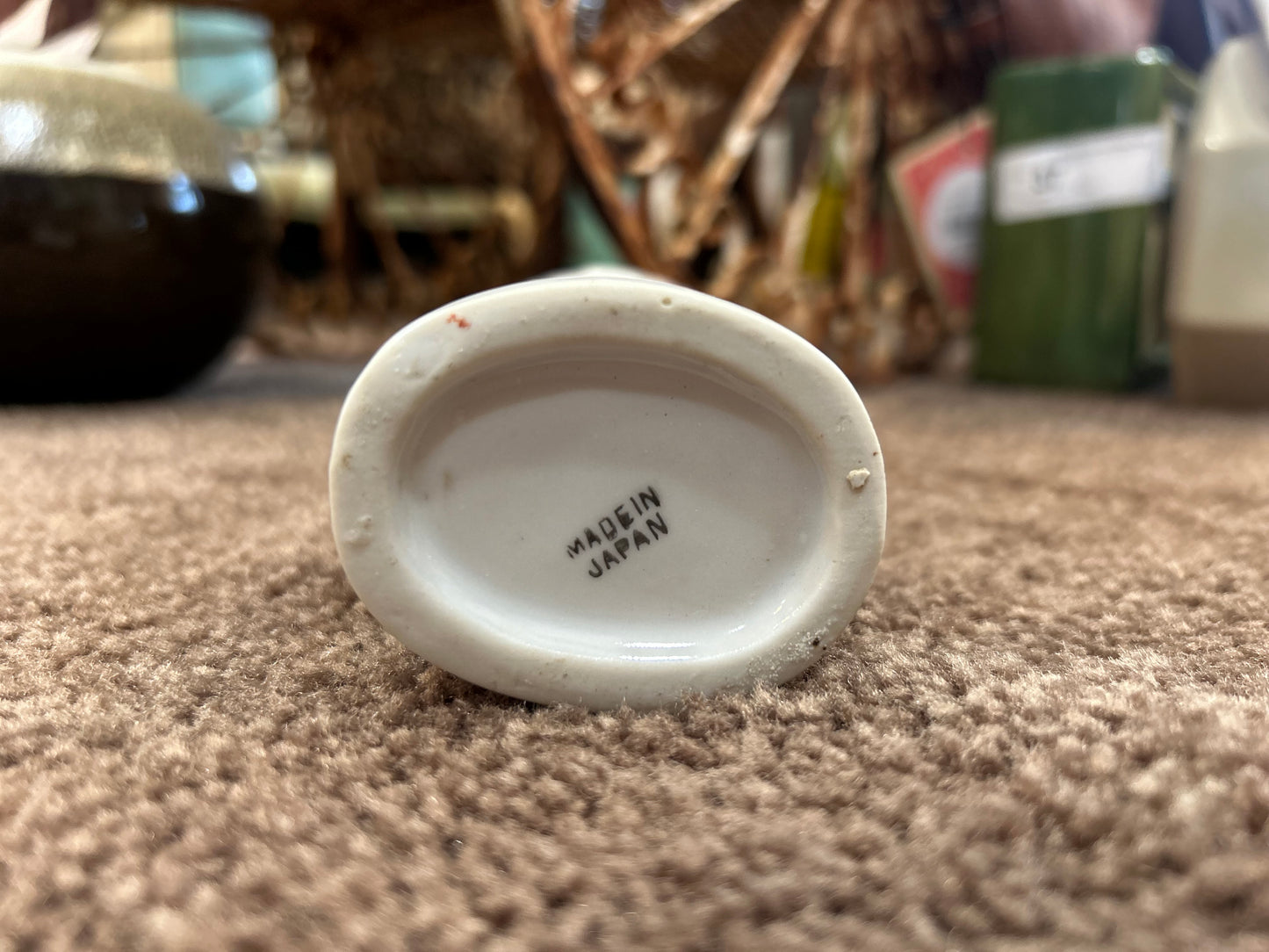 Antique Jumping Dog Vase- Made in Japan