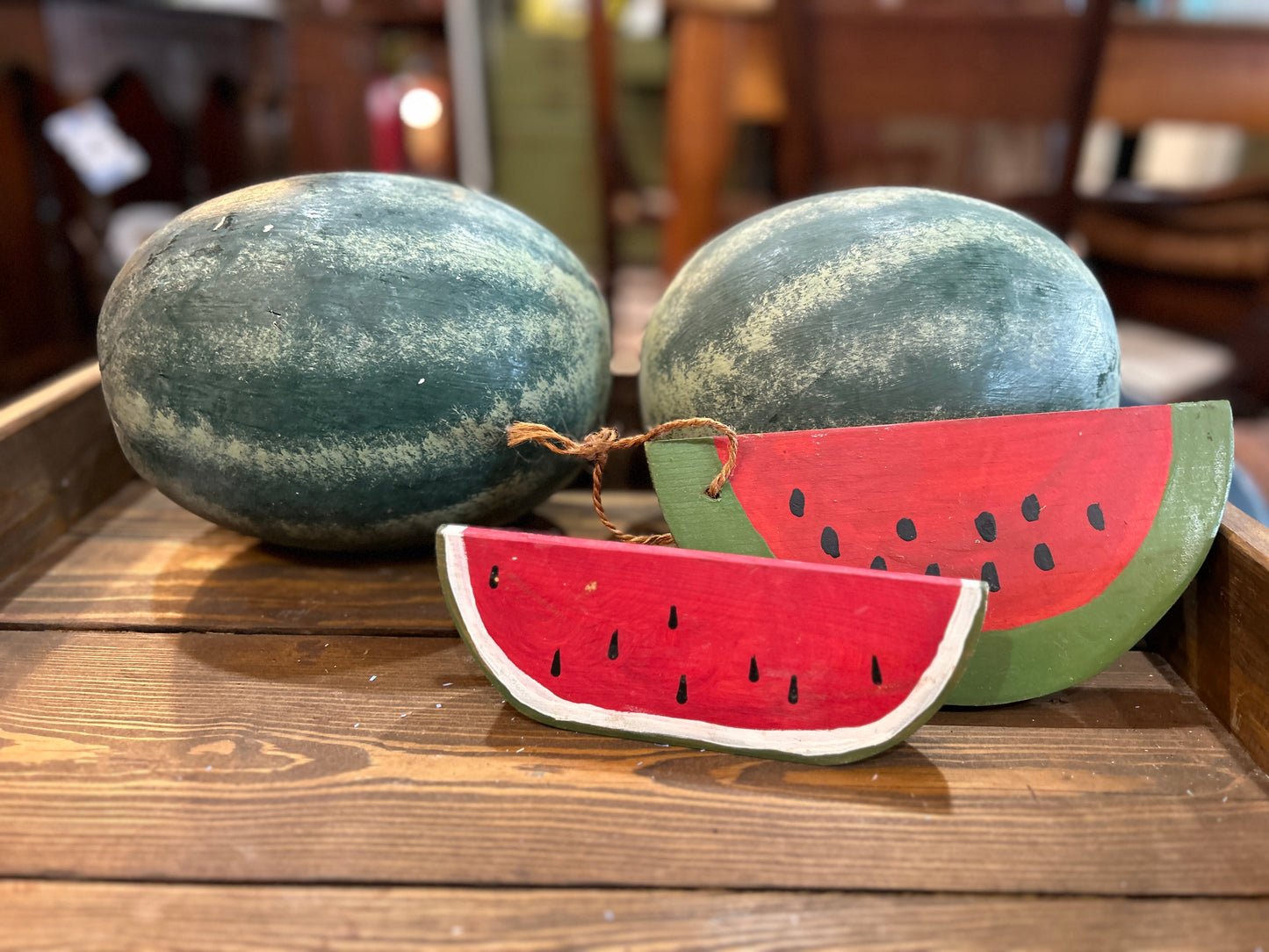 Vintage Wooden Watermelons