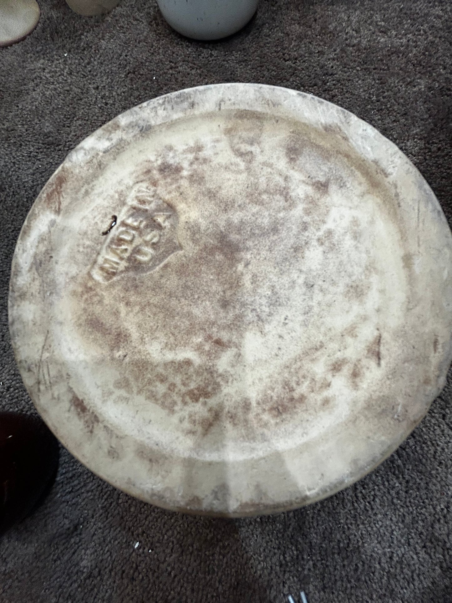 Vintage Tricolr Stoneware Crock- No Lid