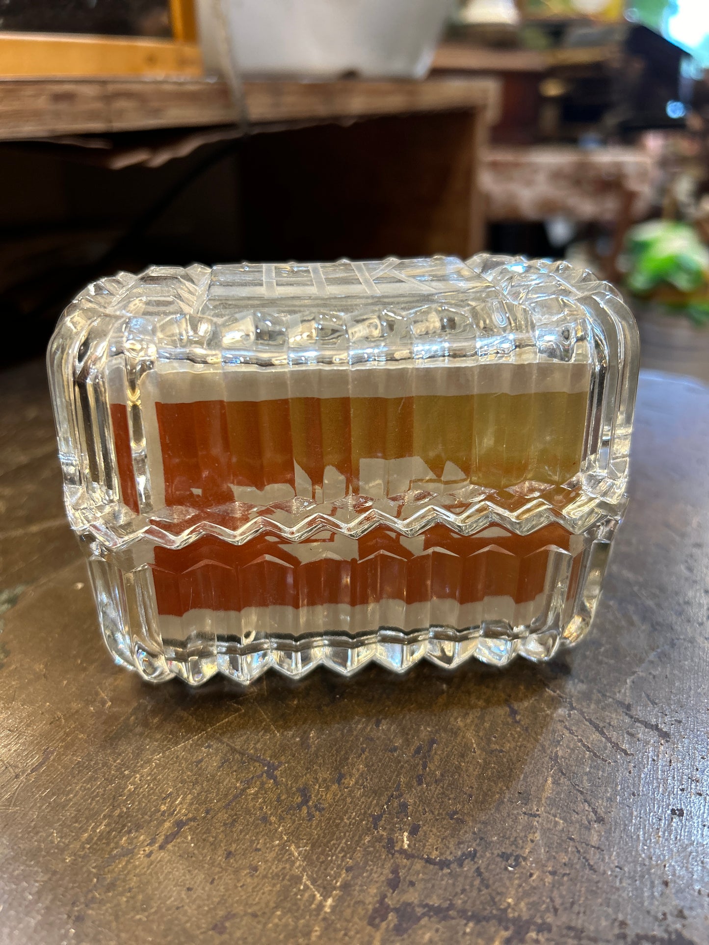 Monogram Crystal Business/Playing Card Holder