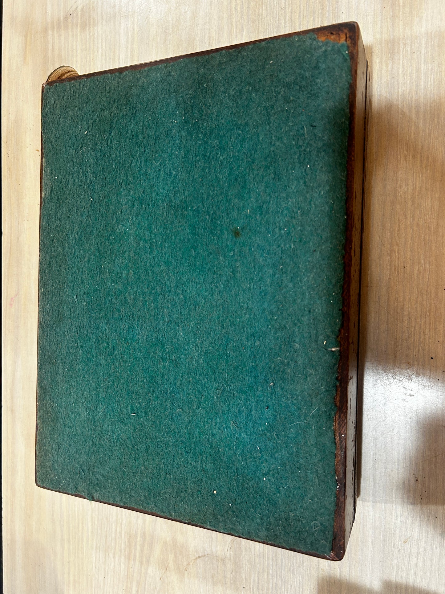 Wooden Milk Glass Lined Cigar Humidor- Well Loved