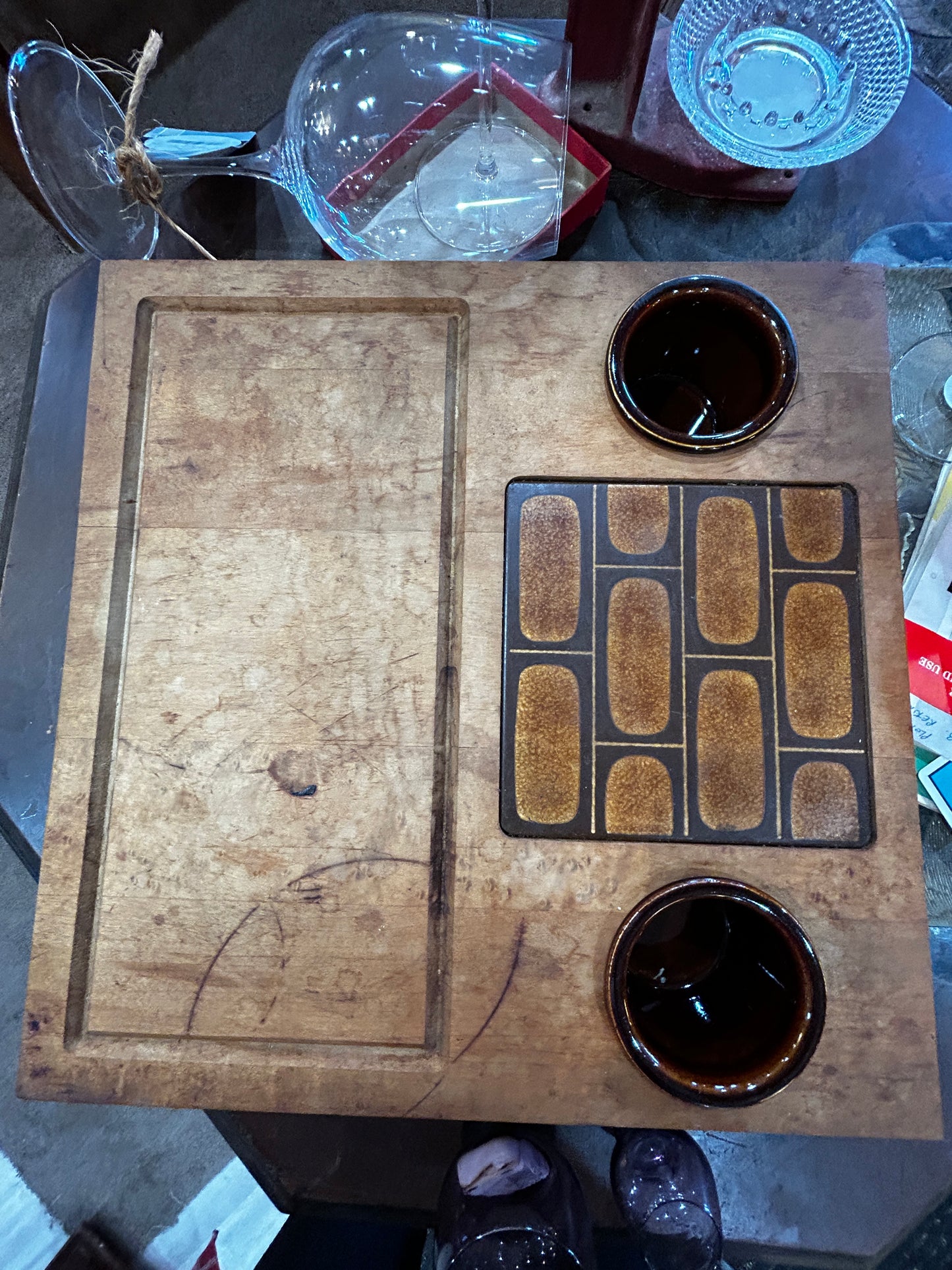 Vintage MCM Appetizer Board