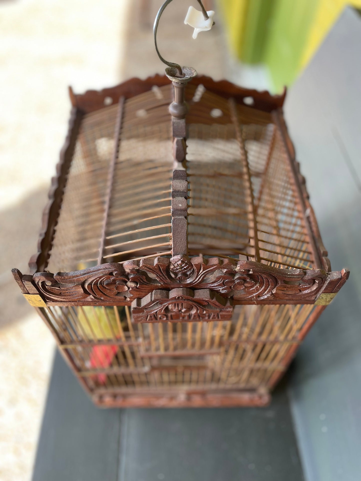 Hand Carved Indonesian Birdcage- Adi Jaya
