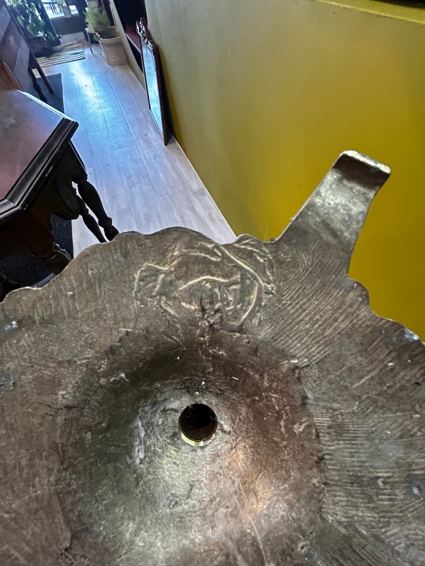 Antique Brass Music Stand- Adjustable Height