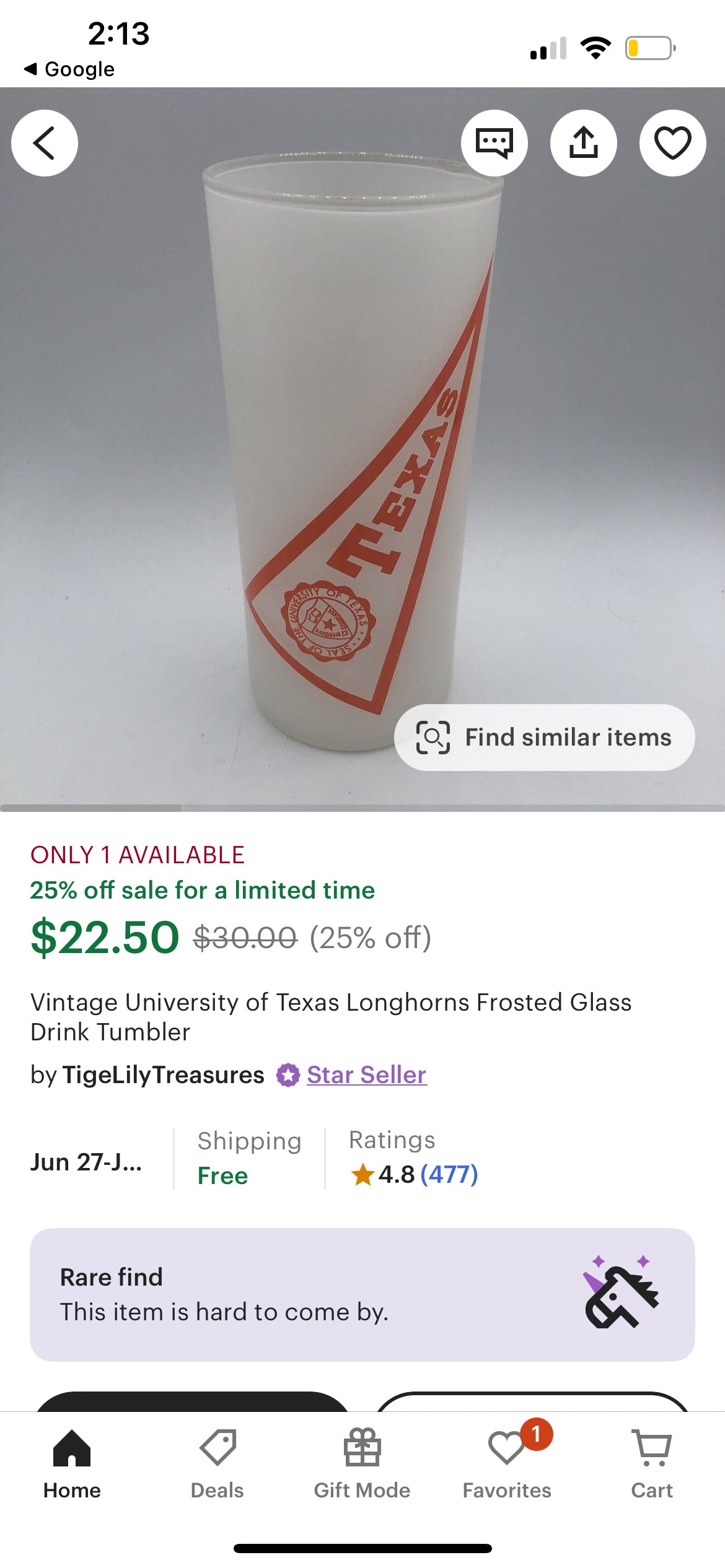 Vintage Set of University of Texas Frosted Glasses-Set of 4