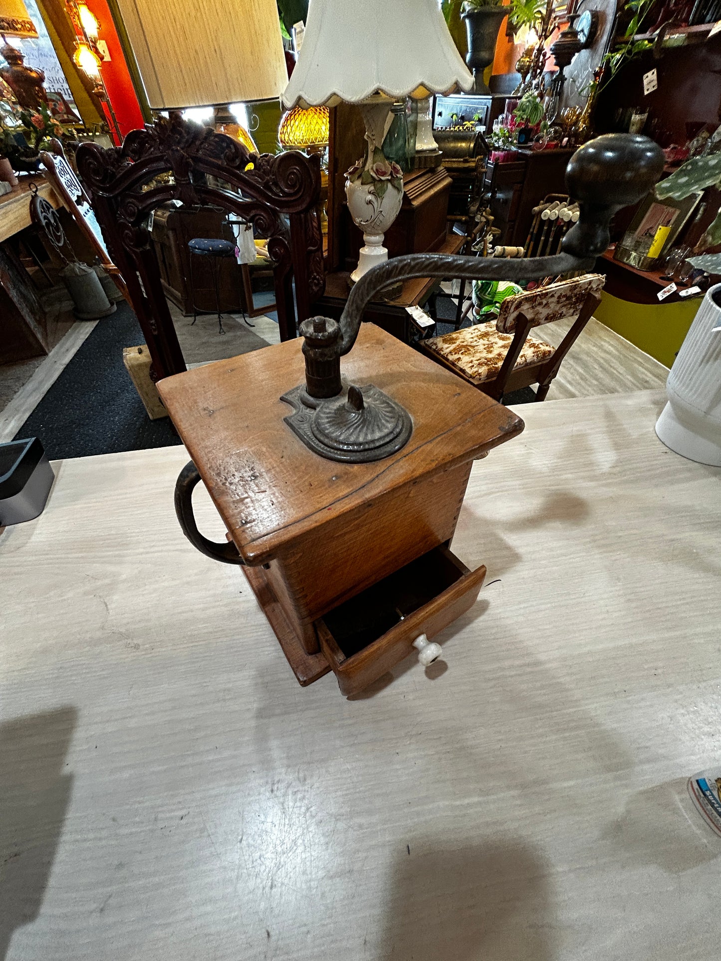 Vintage Wooden Coffee Grinder