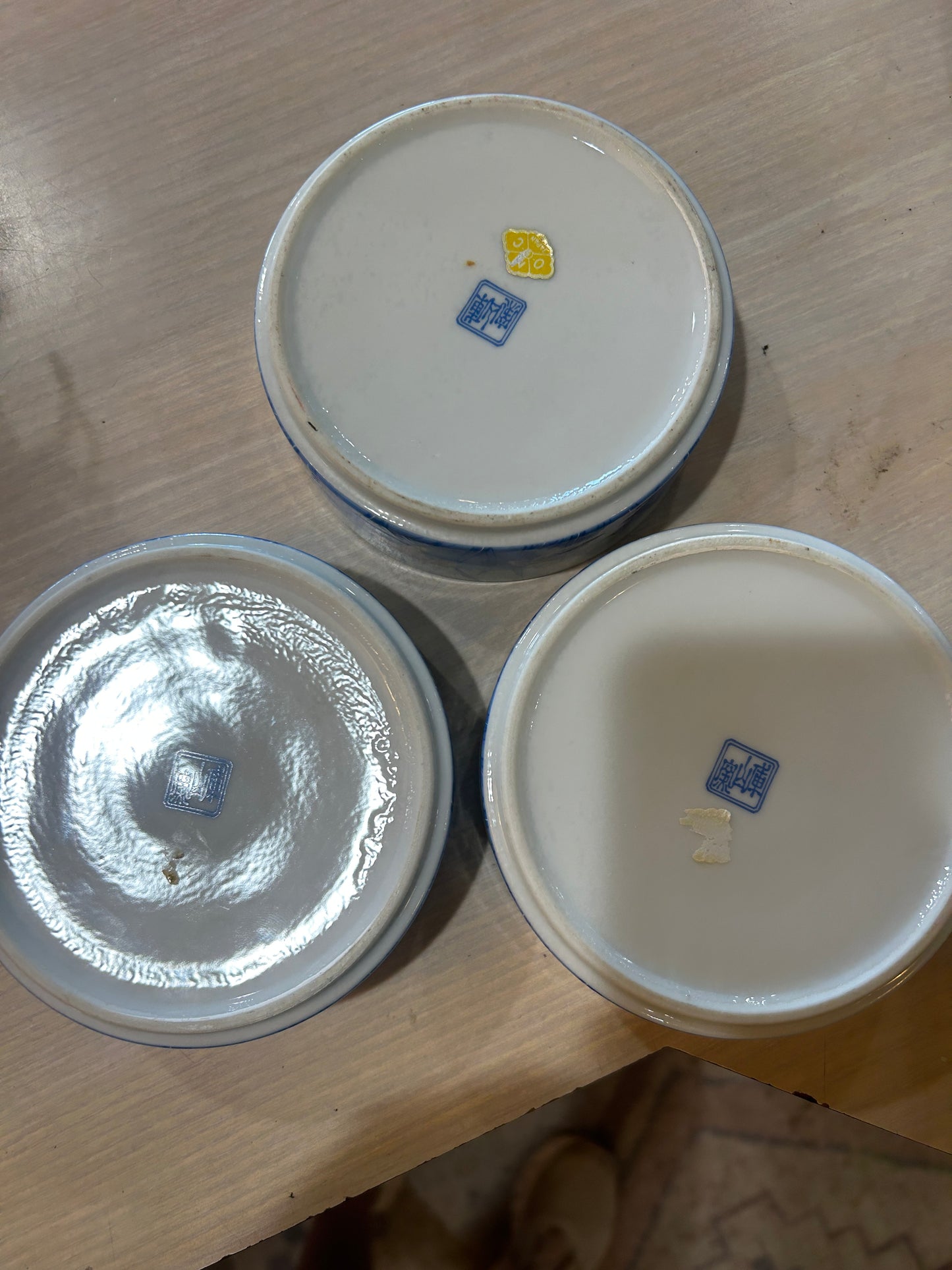 Vintage Japanese Stacking Trinket Bowls- Set of 3