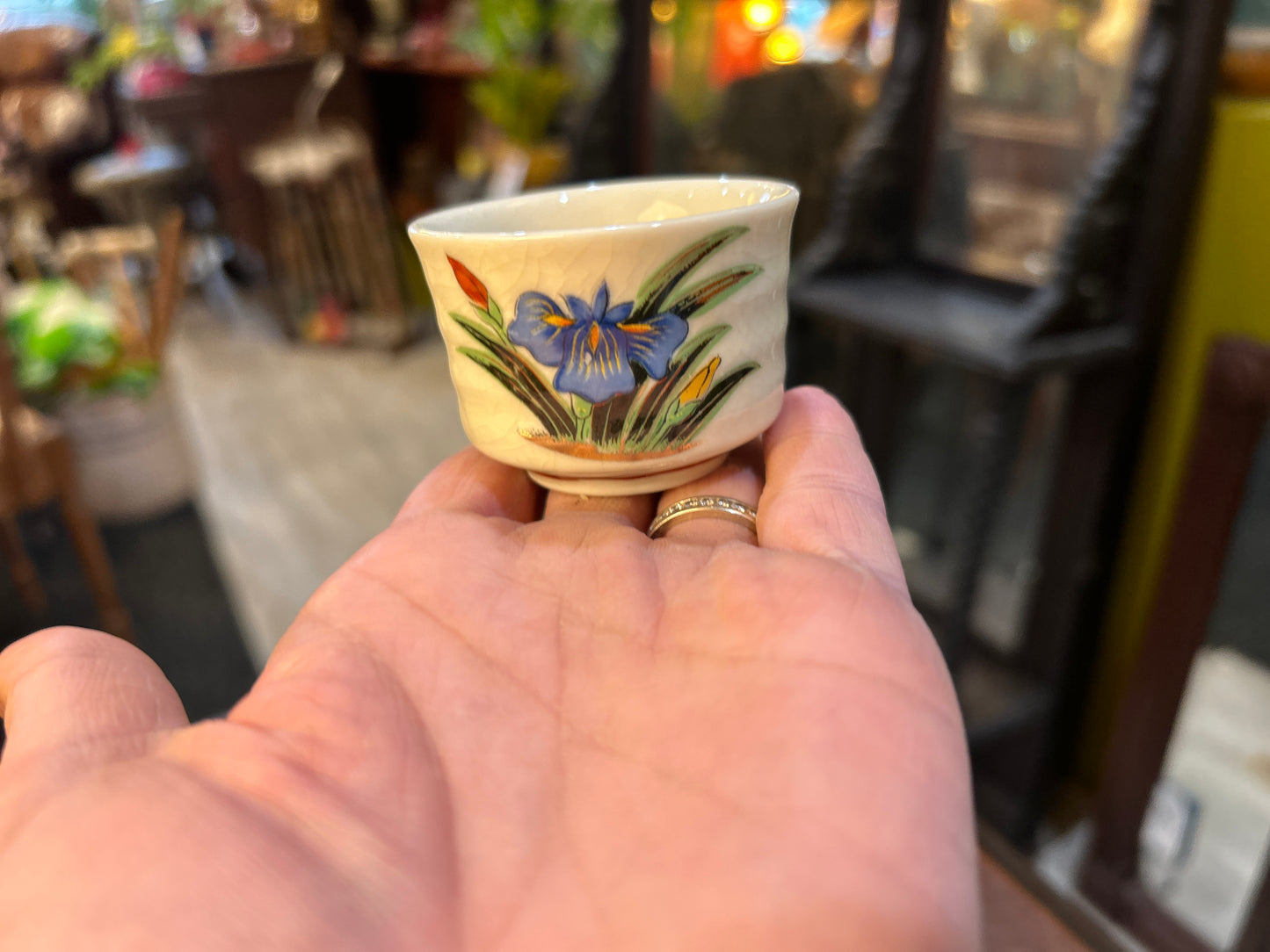 Set of 2- Antique Japanese Porcelain Sake Cups