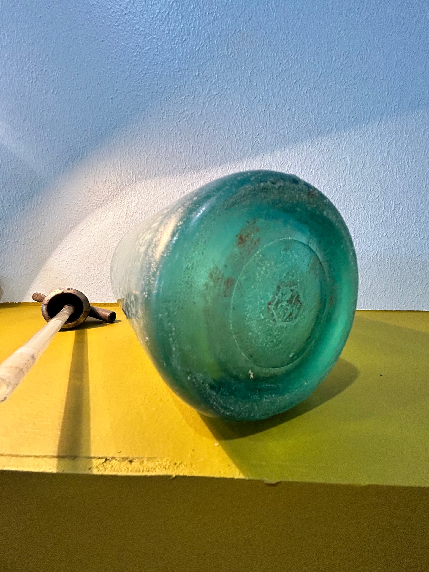 Vintage 1930’s Aqua Glass Seltzer Bottles