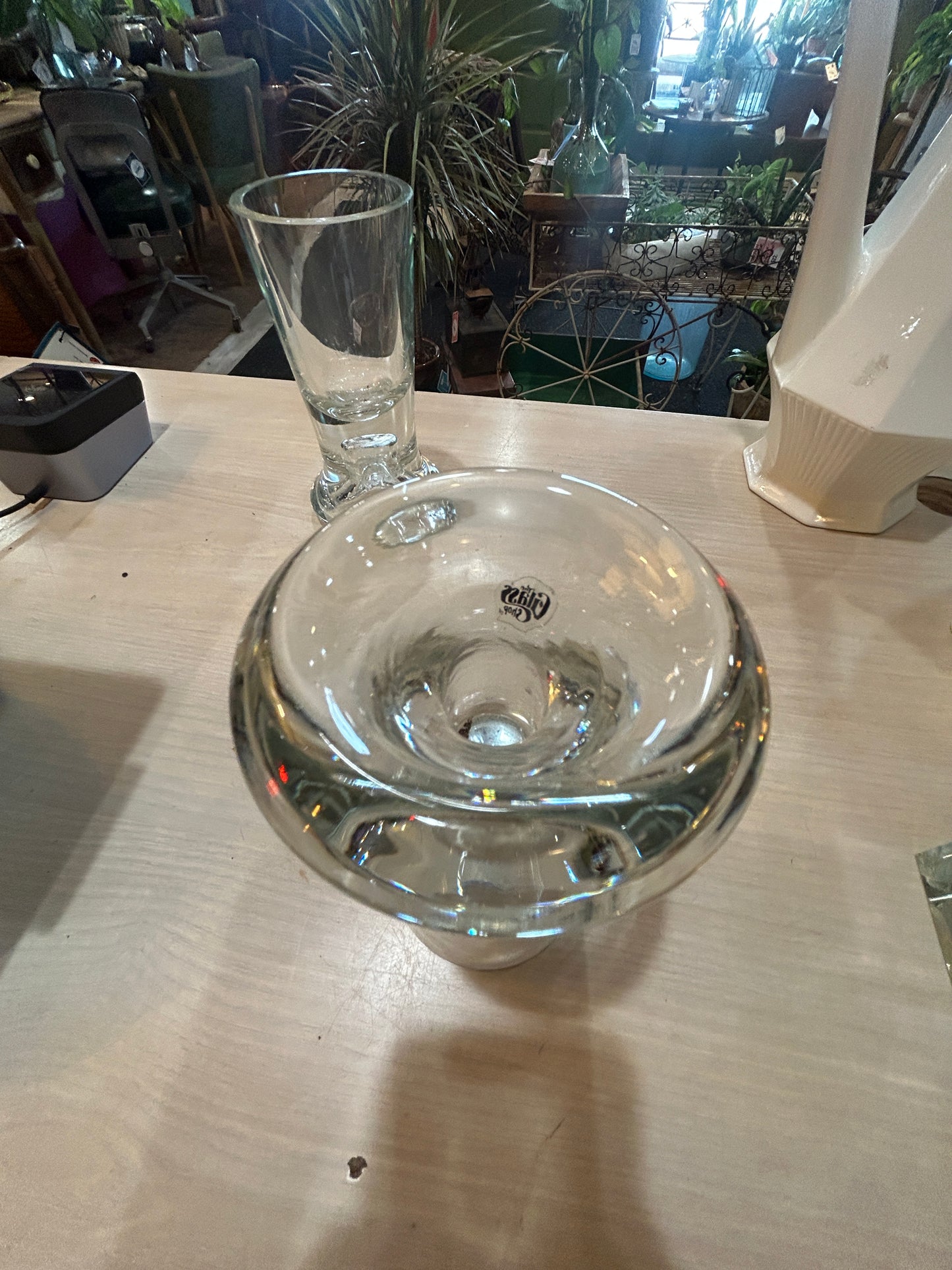 Set of 2 The Glass Shop-Hand Thrown Nicholas Angelakos Candle Holders