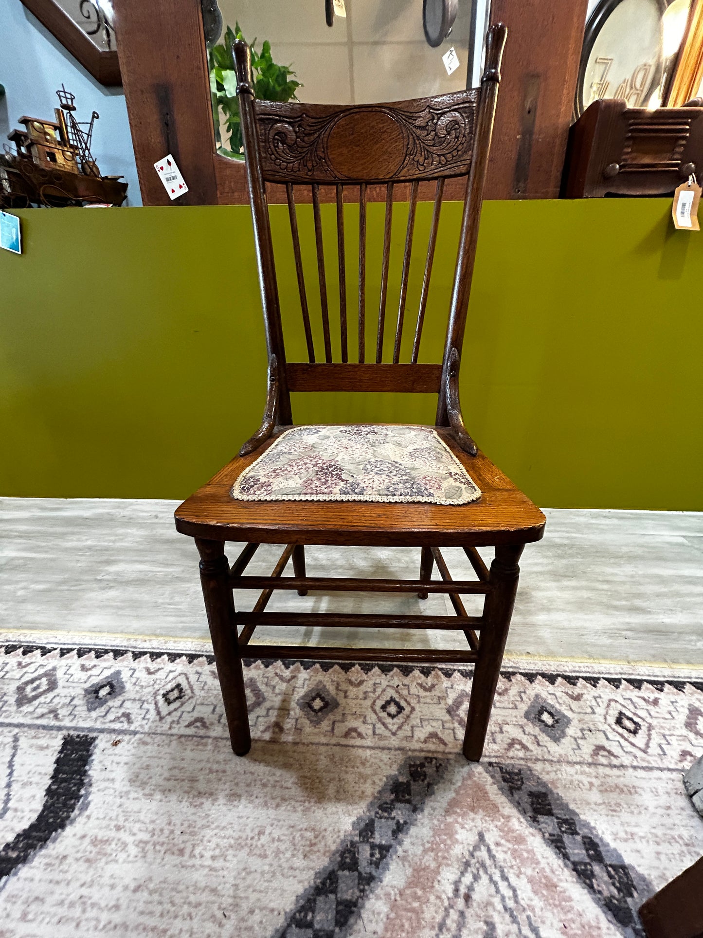 Turn of The Century Pressed Back Chair
