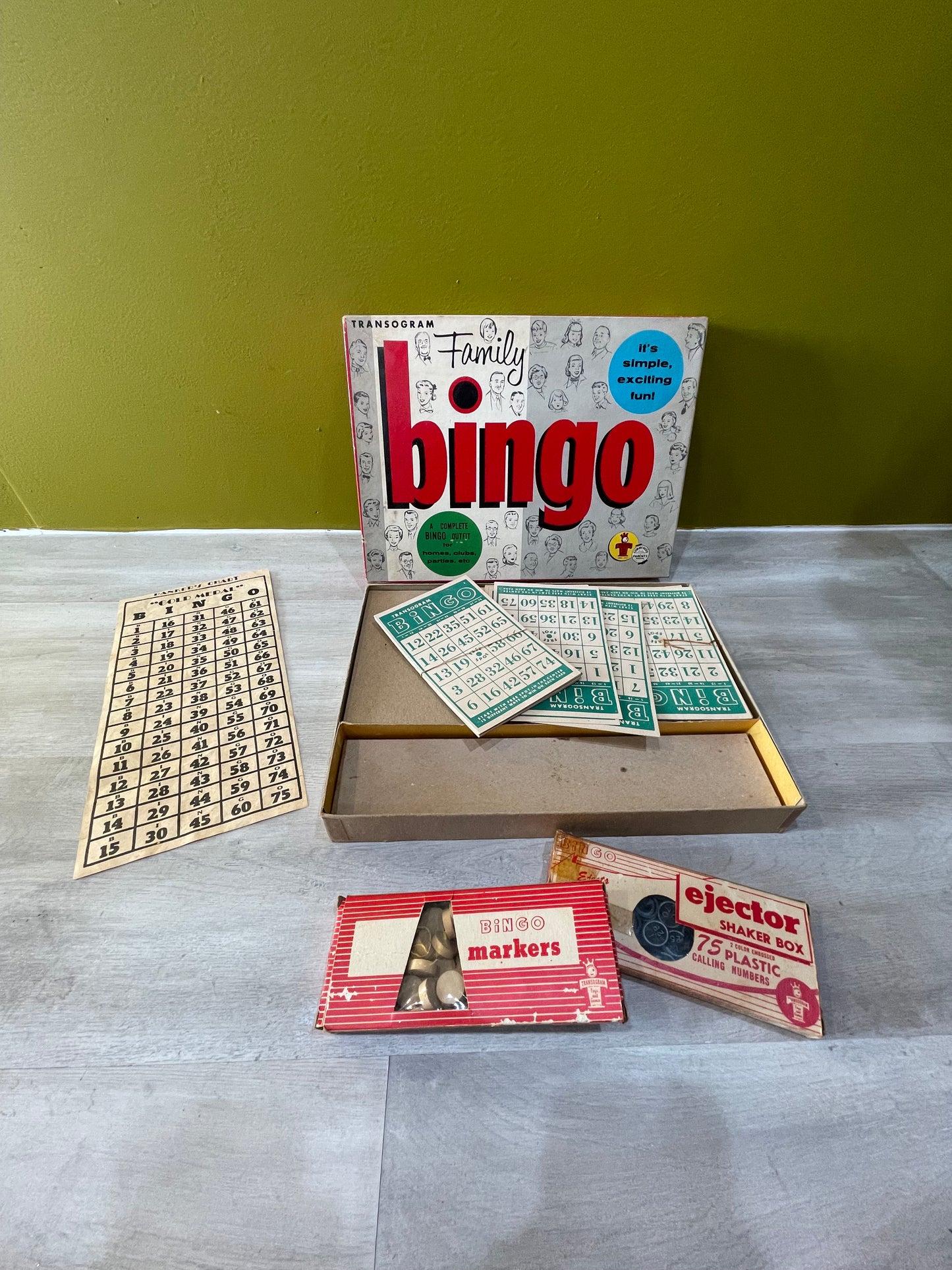 Vintage Bingo Game- Complete and Full Set