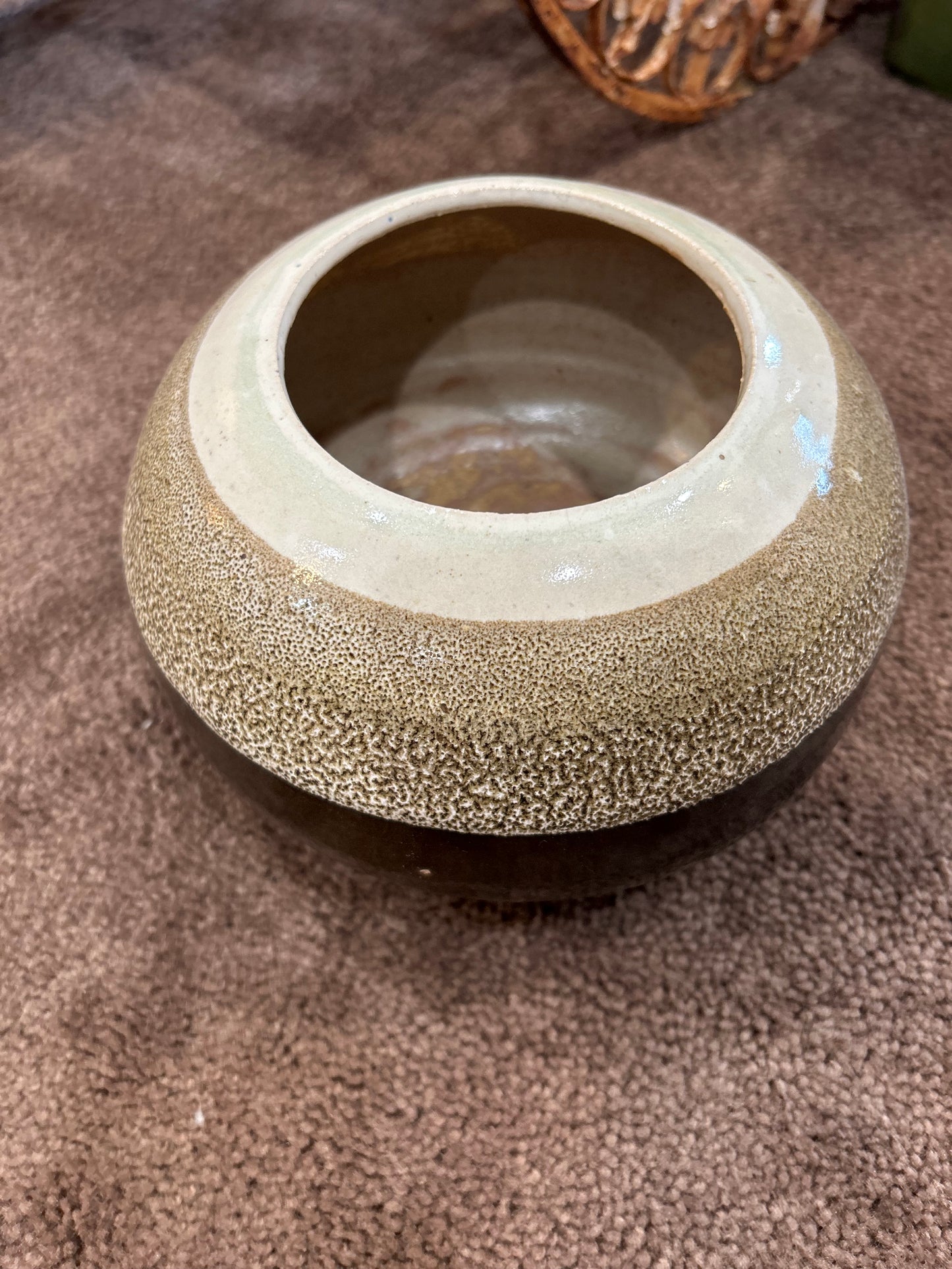 Speckle and Glaze Hand Thrown Pottery Bowl