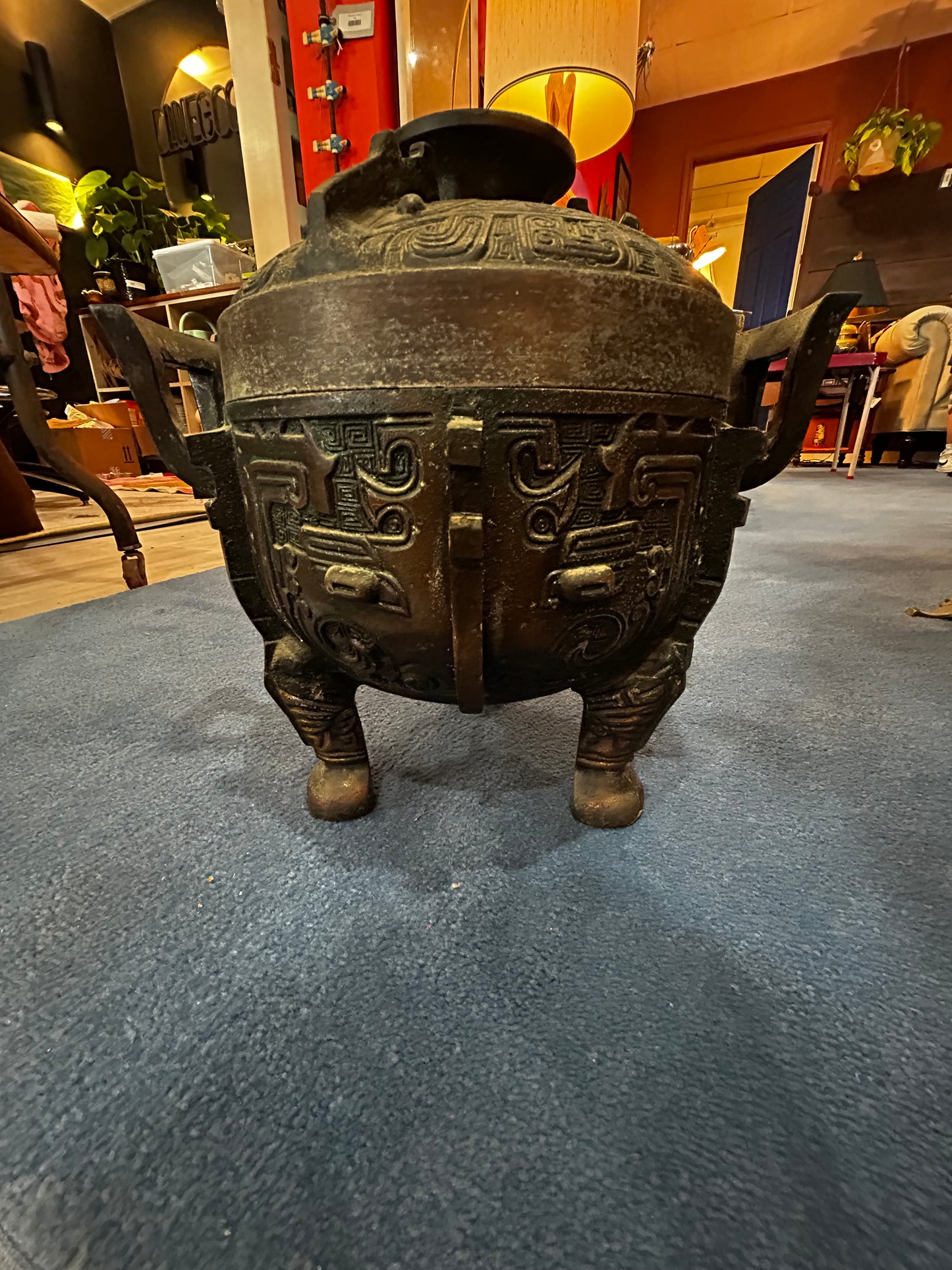 20th Century James Mont-Style Ice Bucket- Bronze