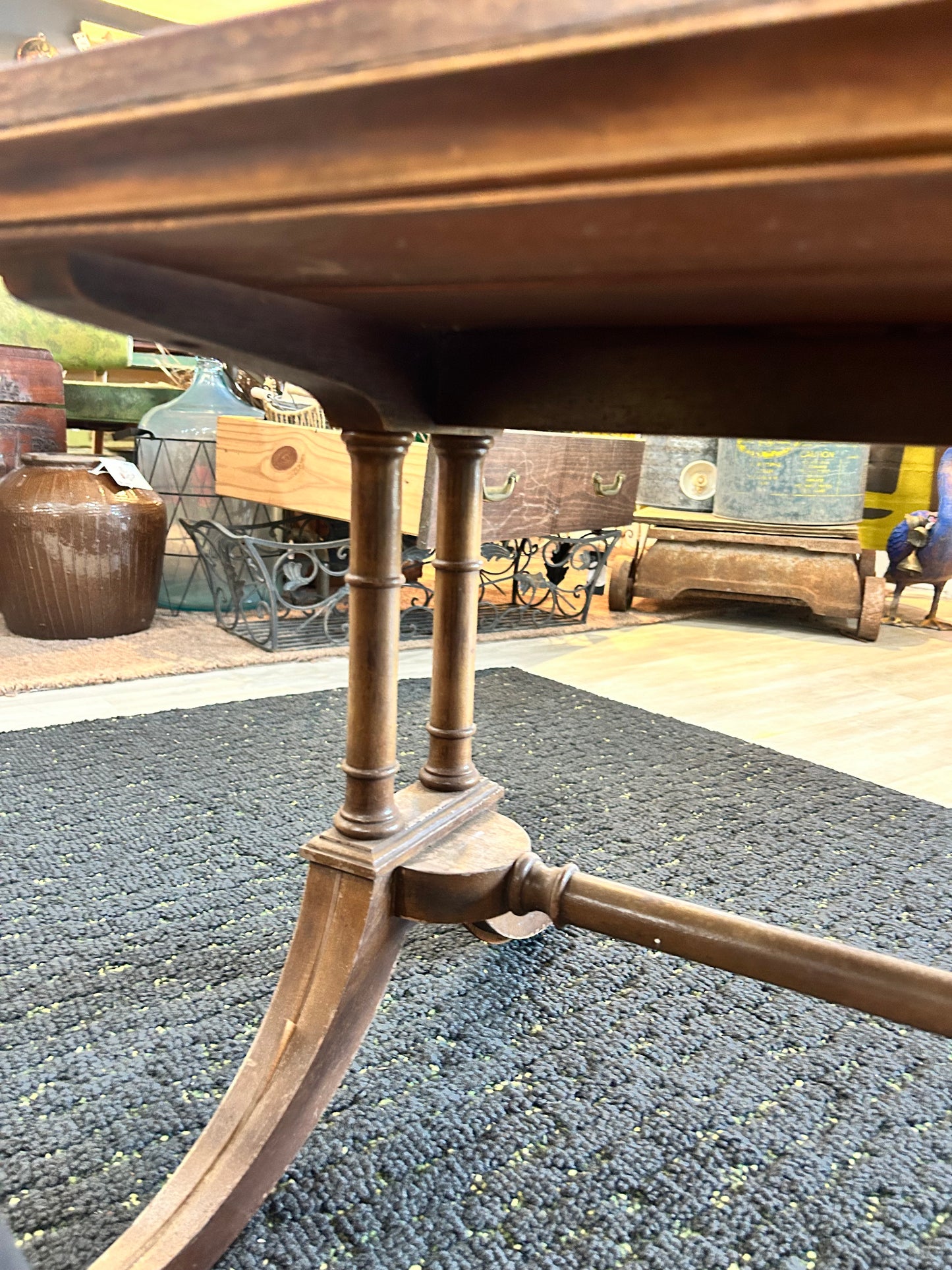 Antique 1900’s Pie Crust Rim Mahogany Coffee Table- Imperial Stamped