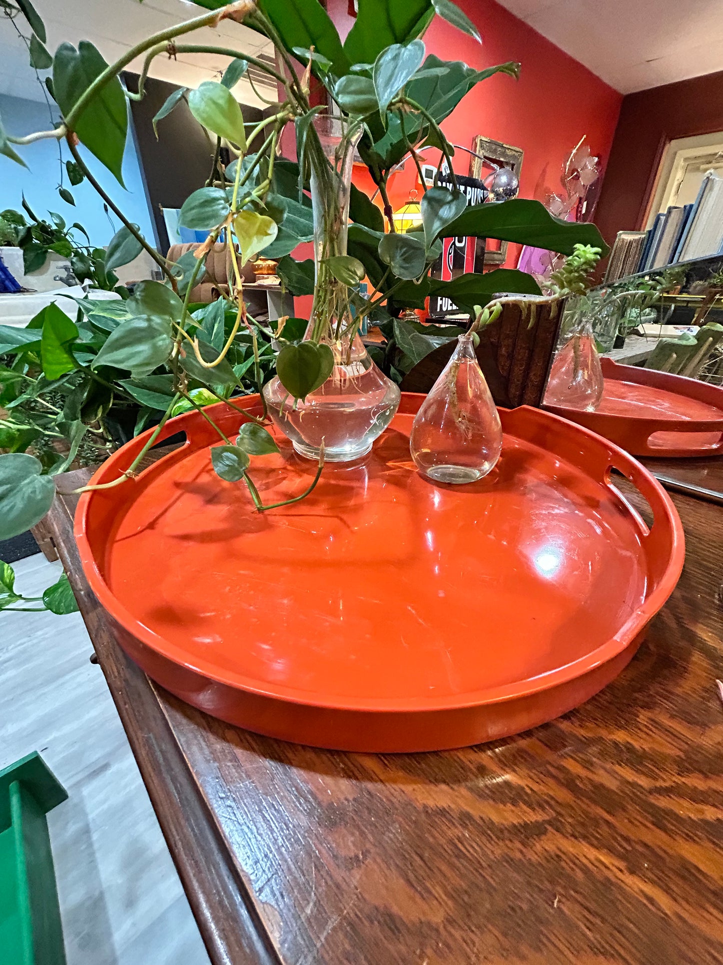 Vintage MCM Ingrid ltd., Chicago Orange Tray