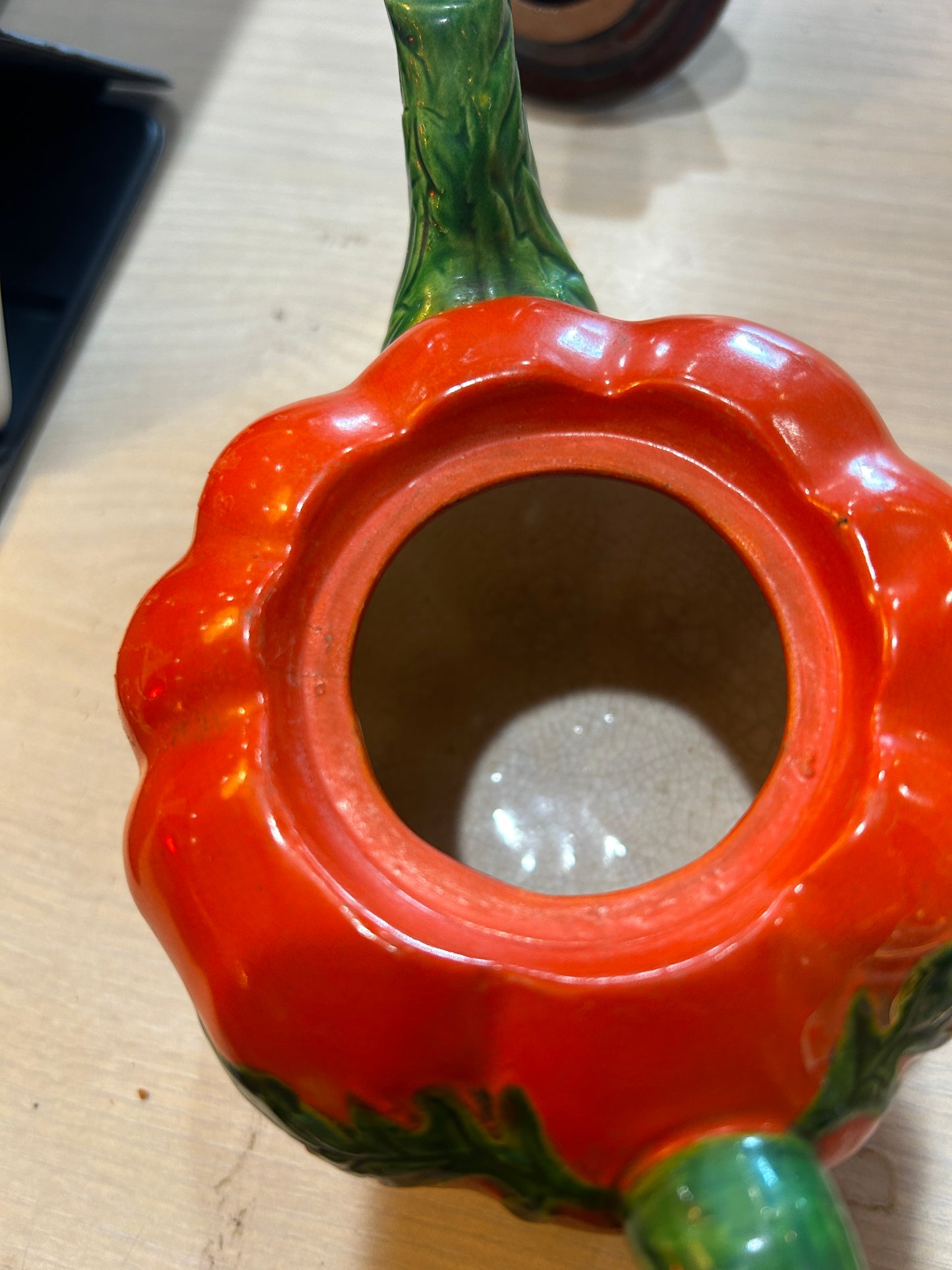 Vintage Maruhon Hand Painted Tomato Teapot