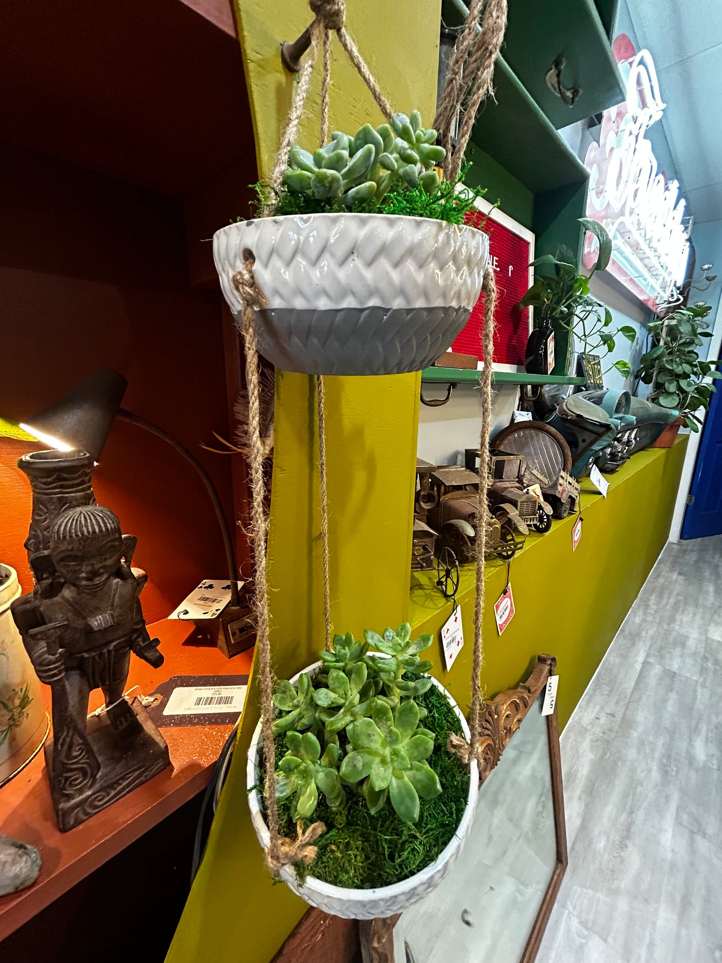 Hanging Succulent Planter- 2 Pot Hanger