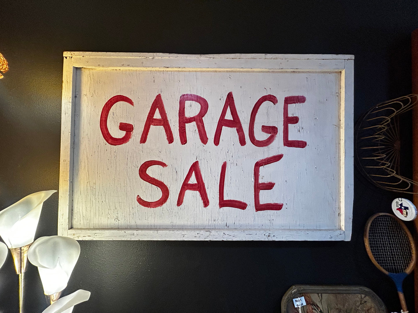 Hand painted Wooden Garage Sale “Sign”- 31”X48”