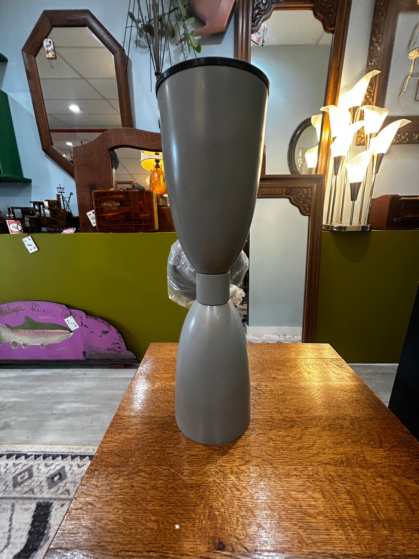 Grey MCM Light Fixture