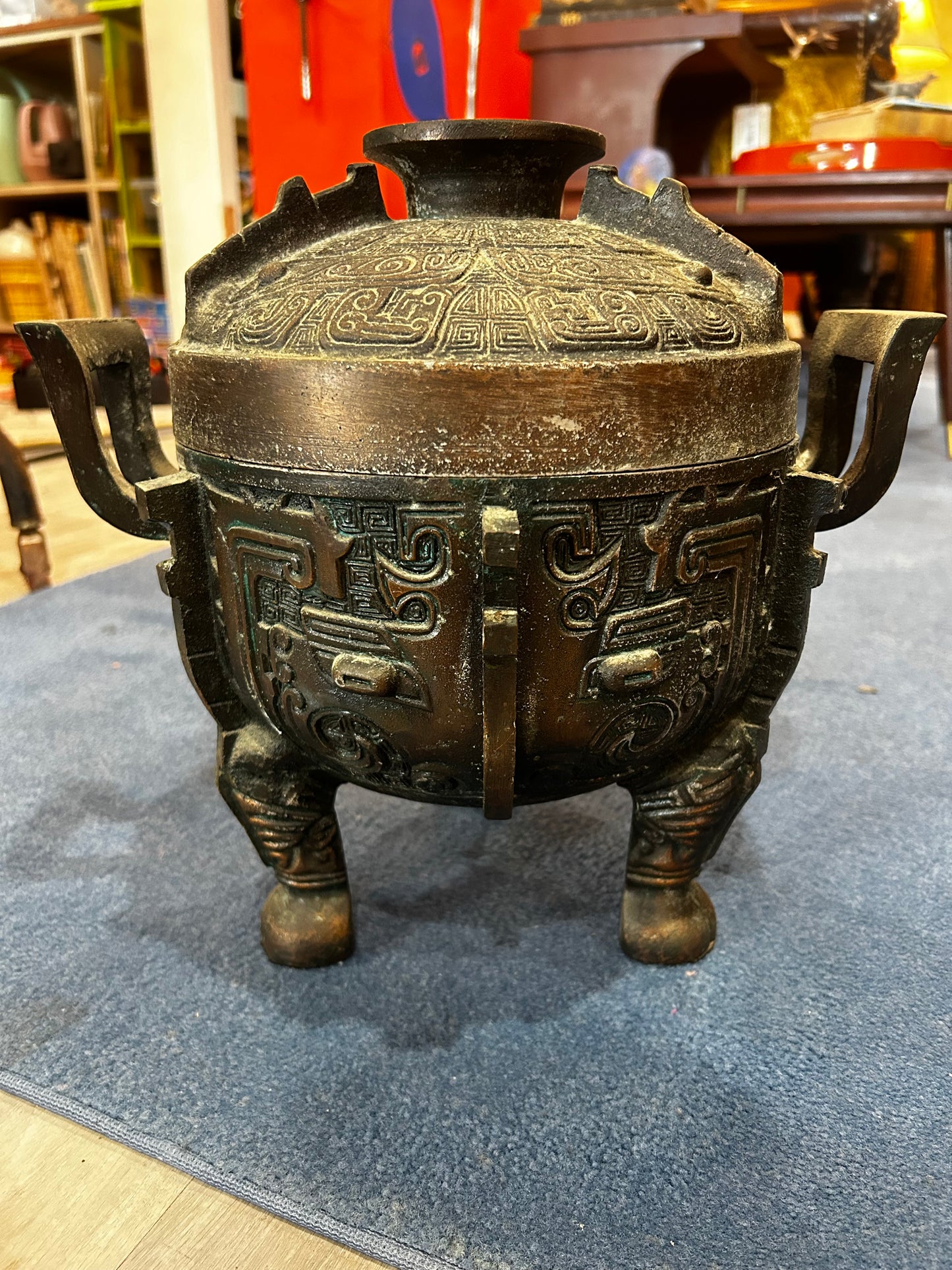 20th Century James Mont-Style Ice Bucket- Bronze