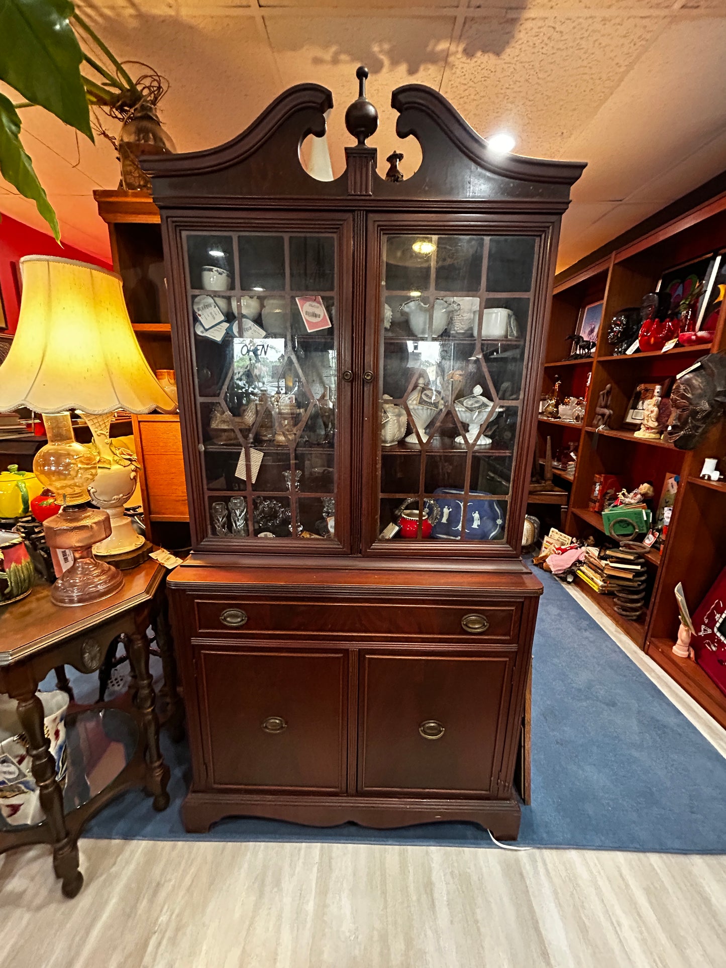 Wooden Dining Room Hutch