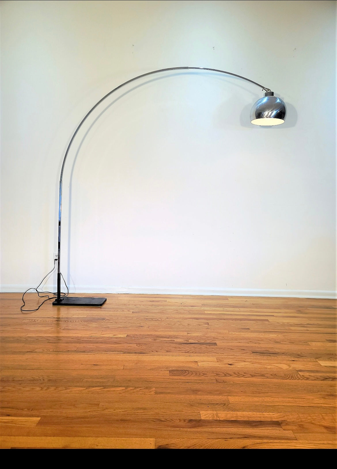 Modern Era Chrome Arc Floor Lamp