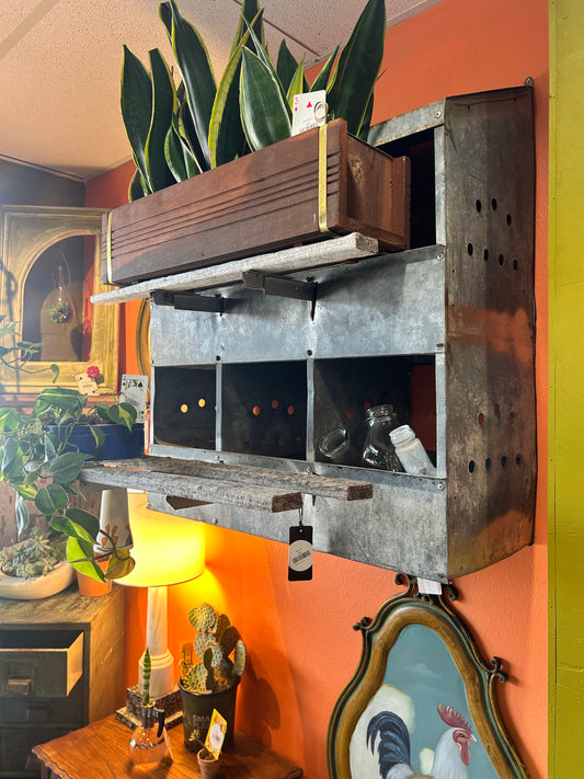 Vintage Chicken Coop- Metal and Wood