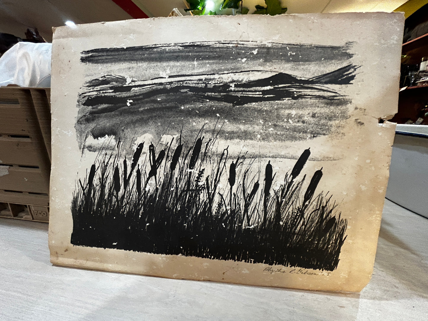 Signed Phyllis R. Gibson Art Piece