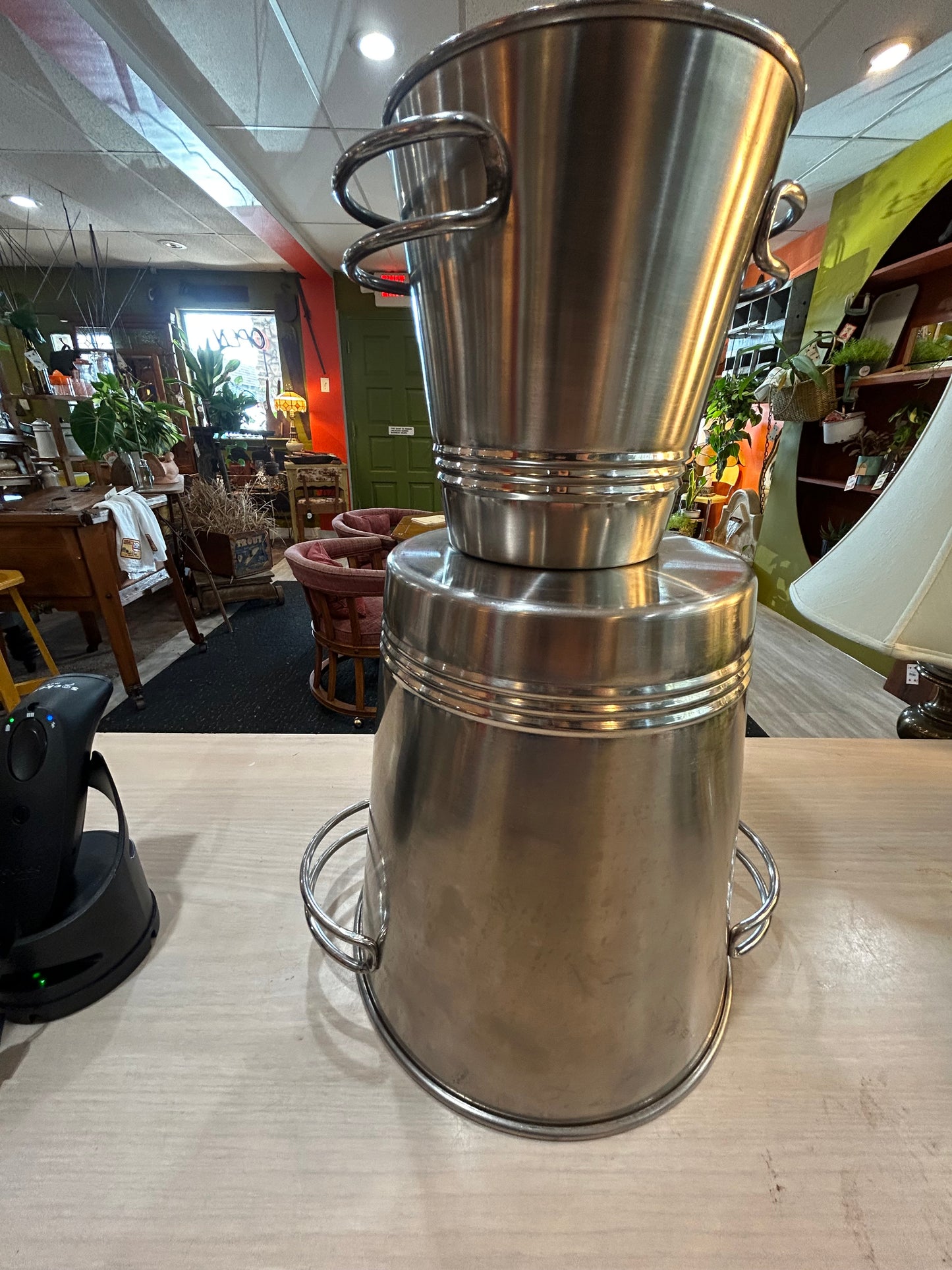 Vintage International Silver Ice and Champagne Bucket- Set