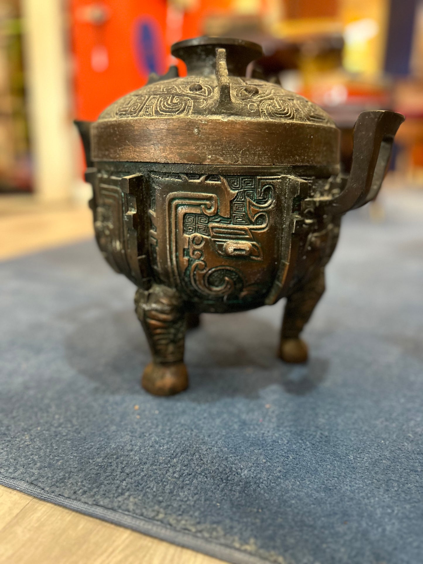 20th Century James Mont-Style Ice Bucket- Bronze