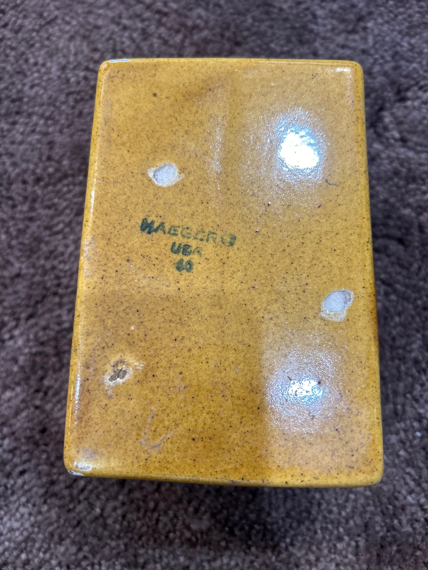 Vintage Haeger MCM Planter- Yellooooww
