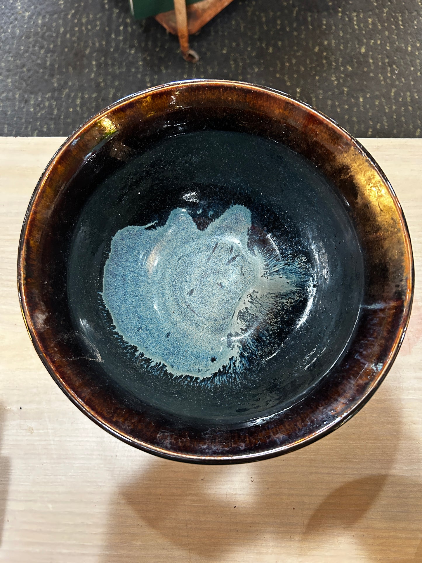 Mid Cent. Drip Glaze Ceramic Bowl