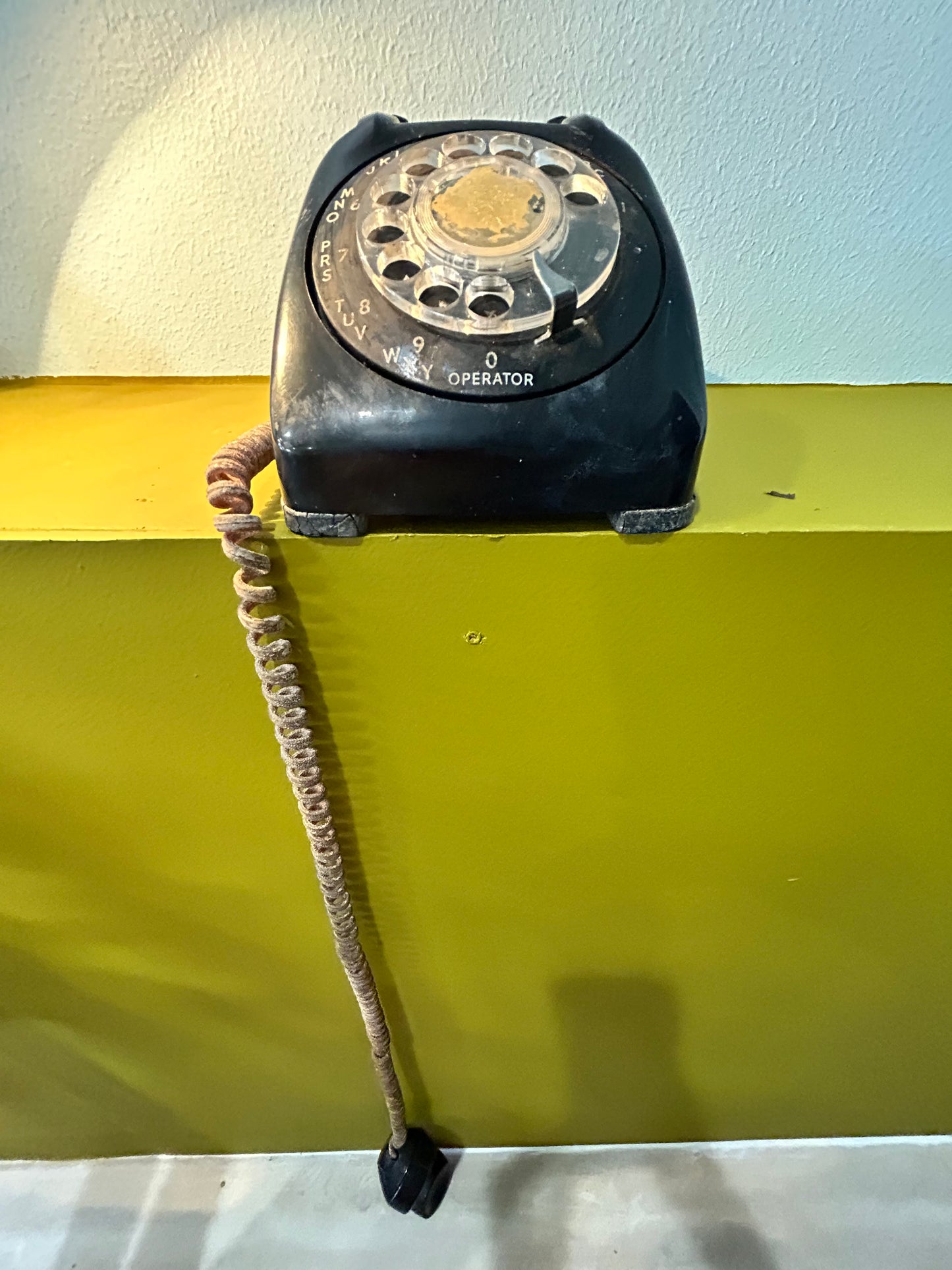 Vintage Rotary Dial Telephone- Black