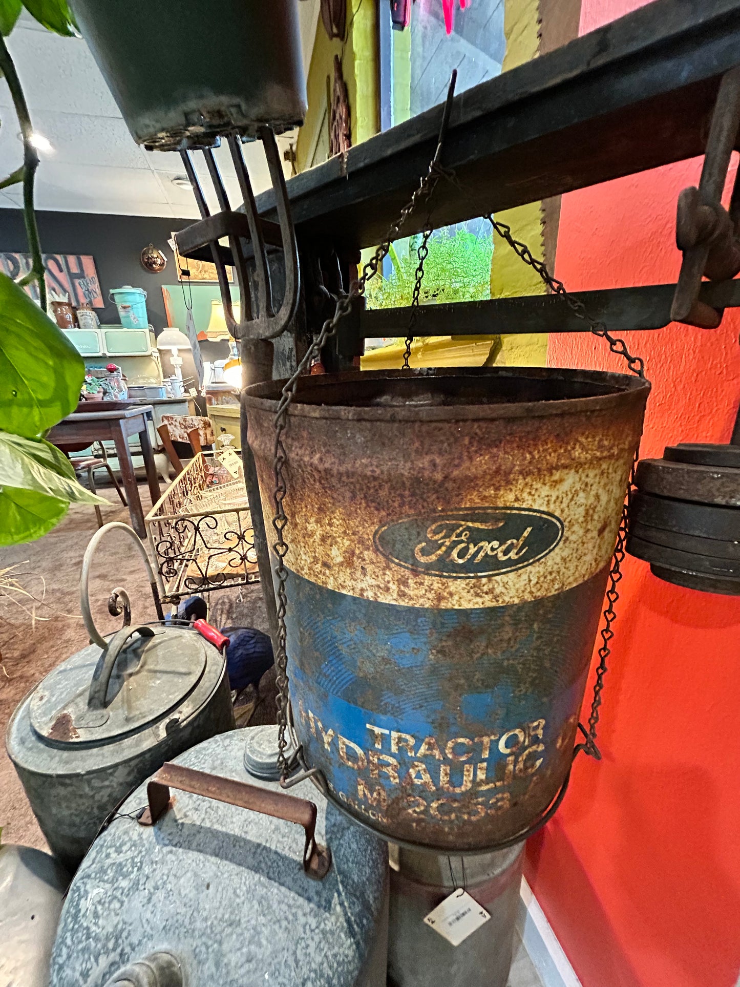 Vintage Ford Tractor Hydraulic Oil Can- 5 Gallon Planter5