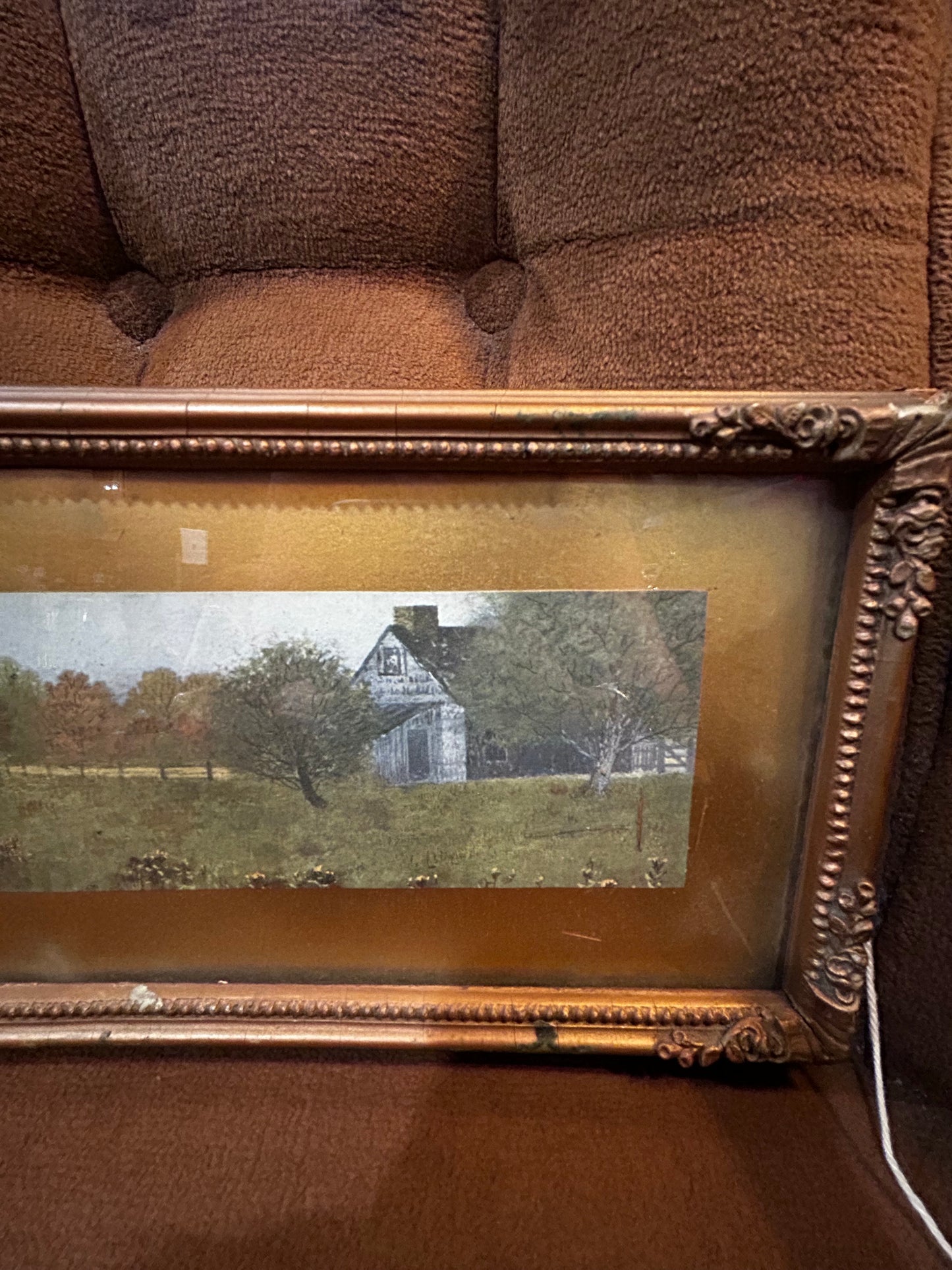 Skinny Landscape- Vintage Farm Scene